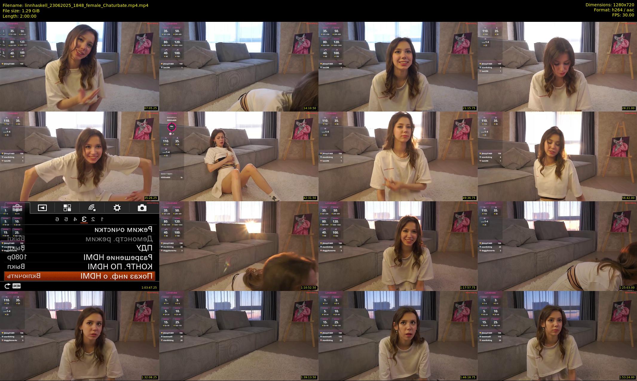 linnhaskell — 120 minute Chaturbate female cam show recording, 720p, Jun 23, 2025