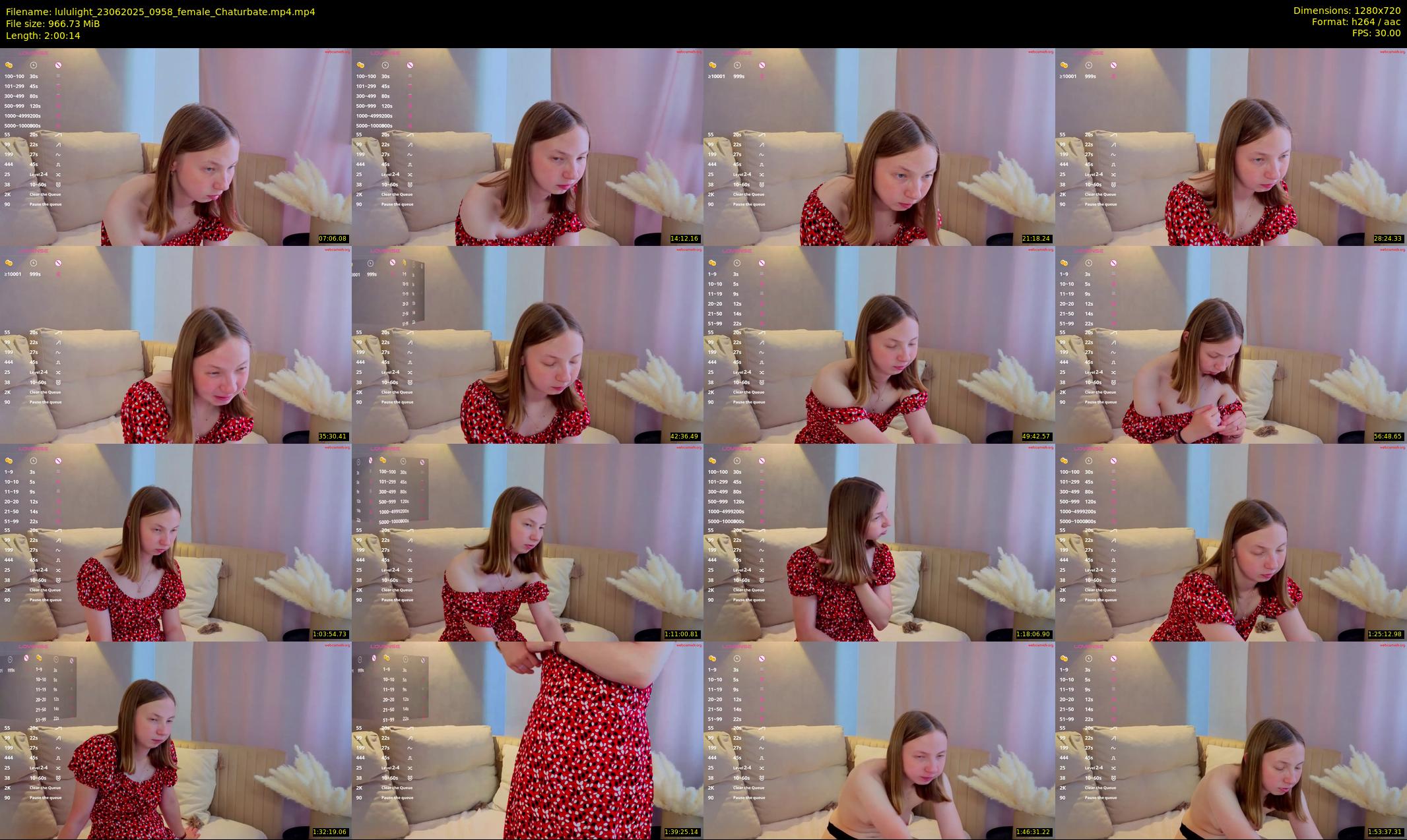 lululight — 121 minute Chaturbate female cam show recording, 720p, Jun 23, 2025