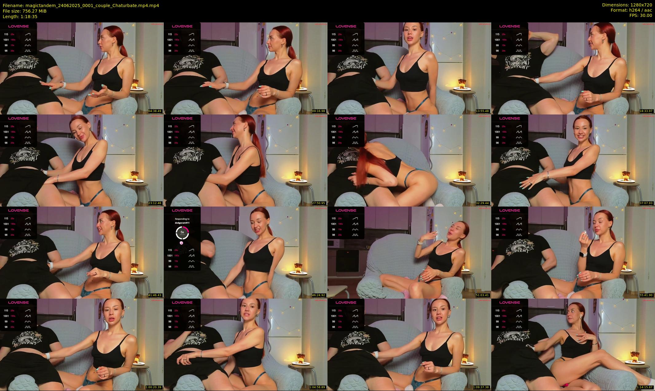 magictandem — 79 minute Chaturbate couple cam show recording, 720p, Jun 24, 2025