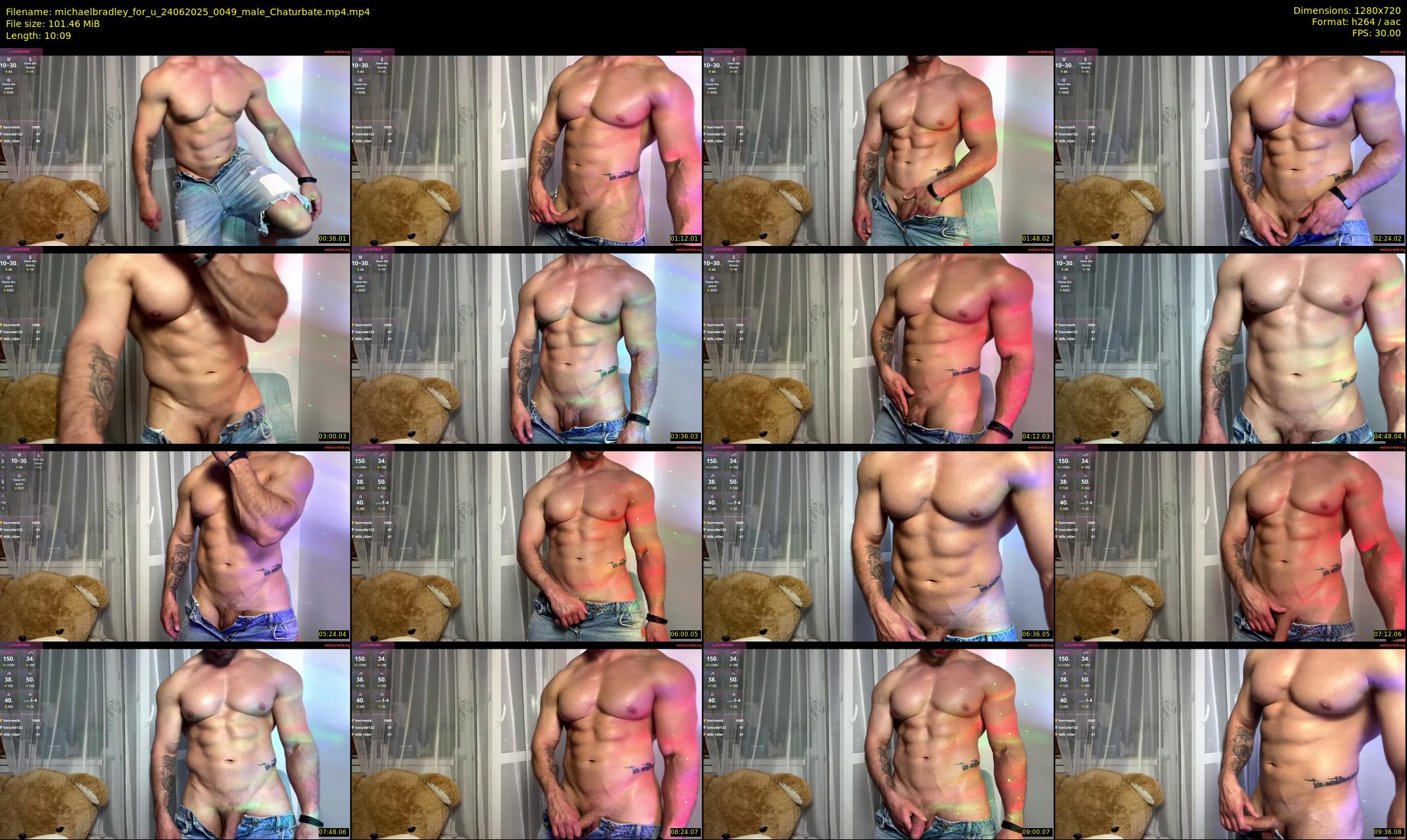 michaelbradley_for_u — 11 minute Chaturbate male cam show recording, 720p, Jun 24, 2025