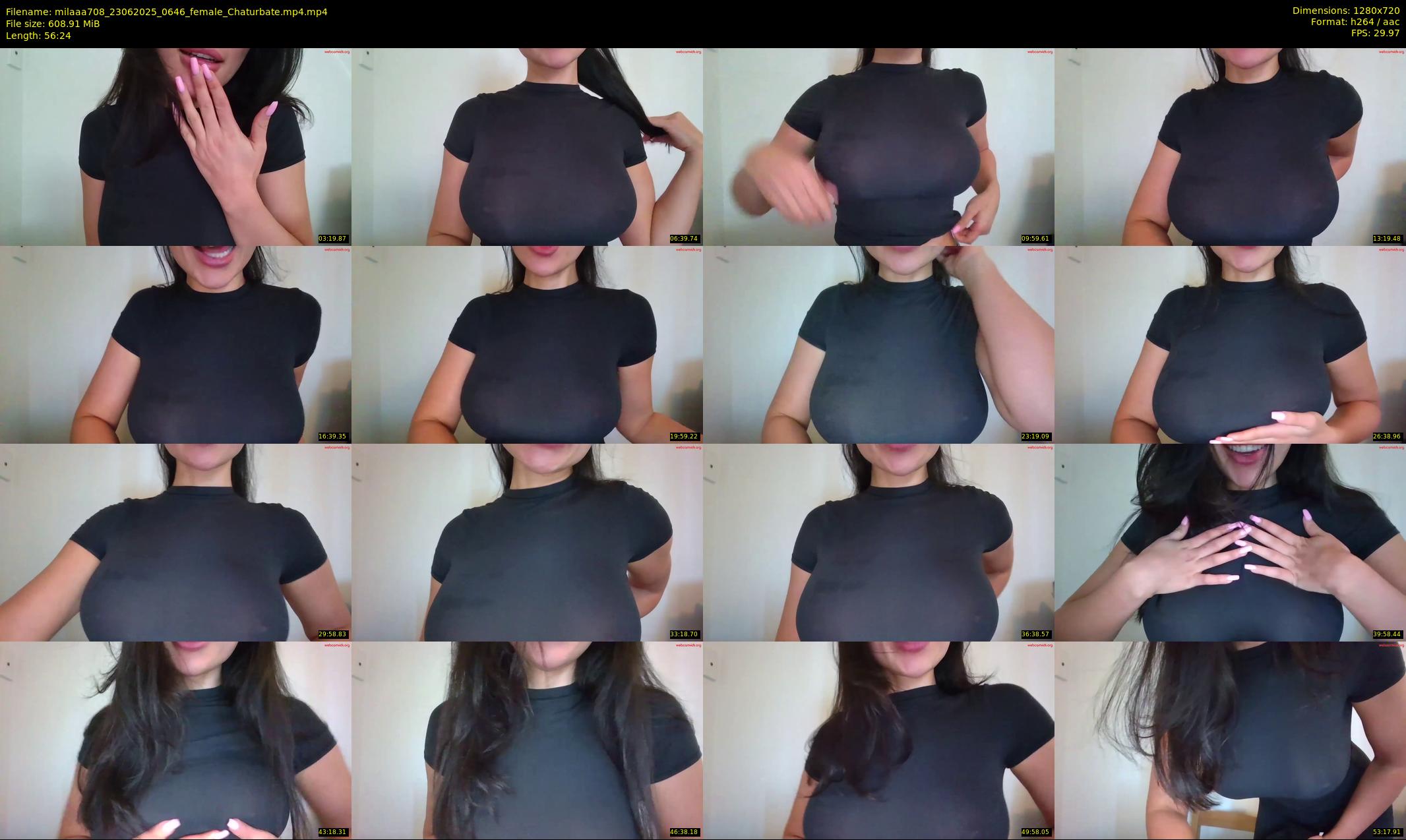 milaaa708 — 57 minute Chaturbate female cam show recording, 720p, Jun 23, 2025