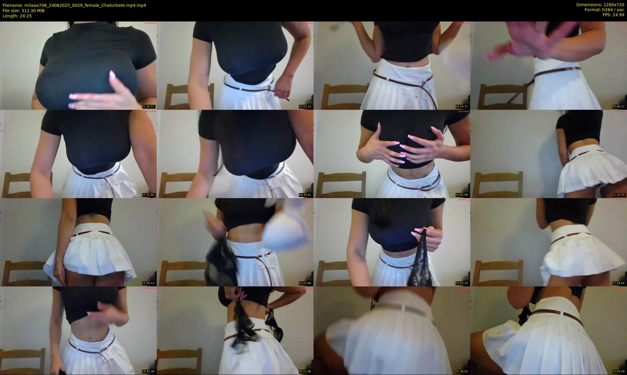 milaaa708 — 25 minute Chaturbate female cam show recording, 720p, Jun 24, 2025