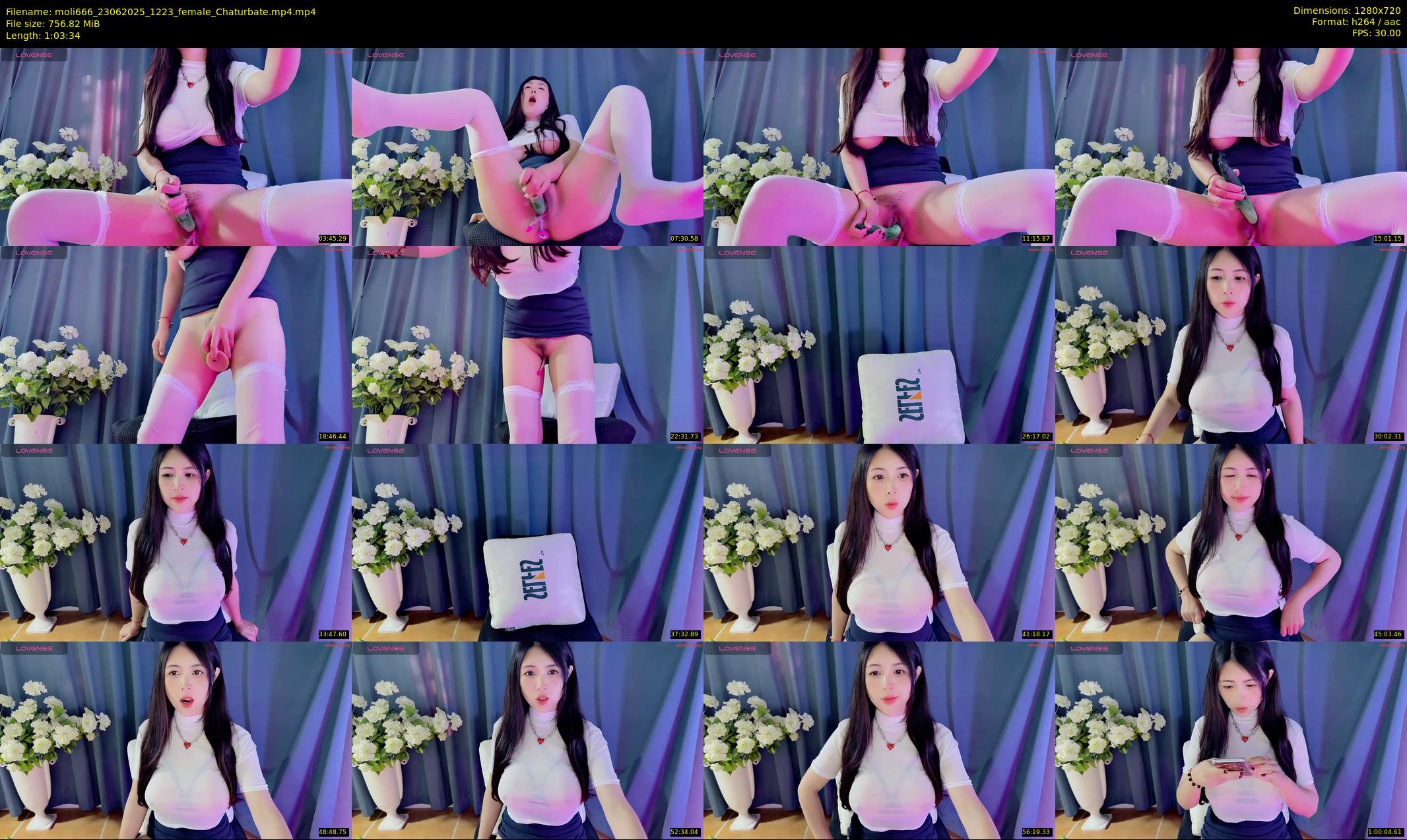 moli666 — 64 minute Chaturbate female cam show recording, 720p, Jun 23, 2025