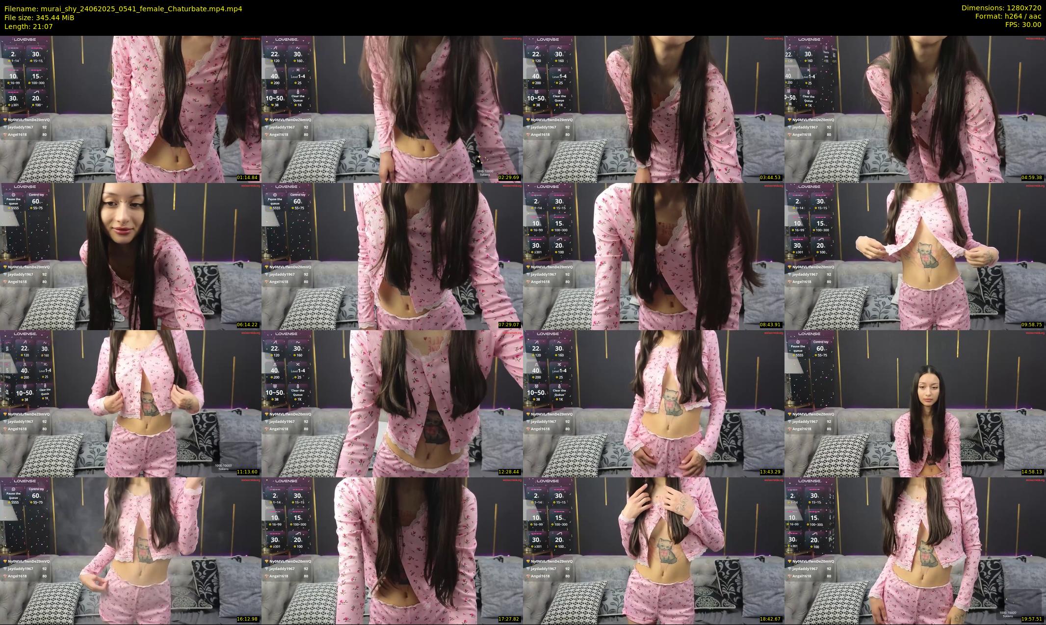 murai_shy — 22 minute Chaturbate female cam show recording, 720p, Jun 24, 2025