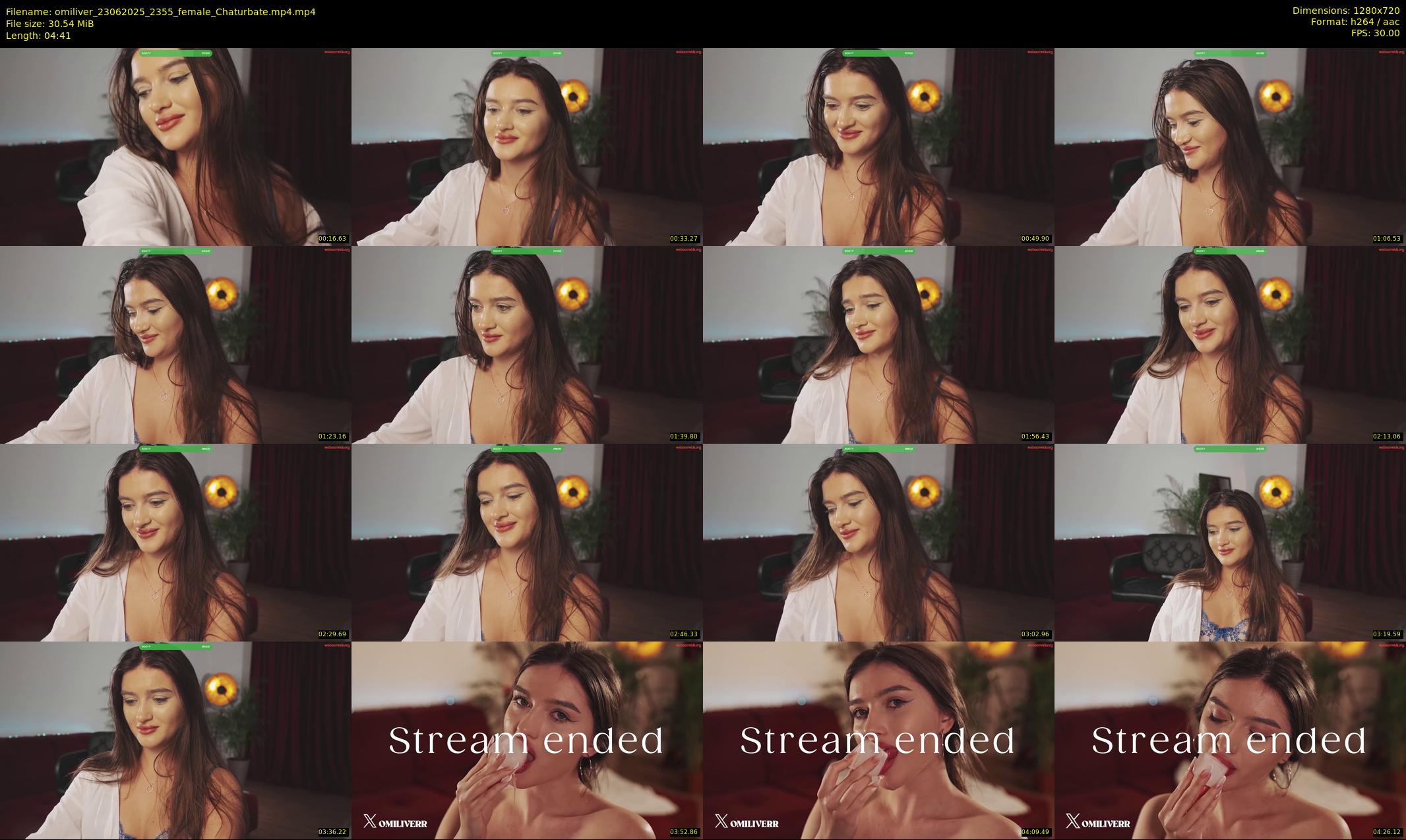 omiliver — 5 minute Chaturbate female cam show recording, 720p, Jun 23, 2025