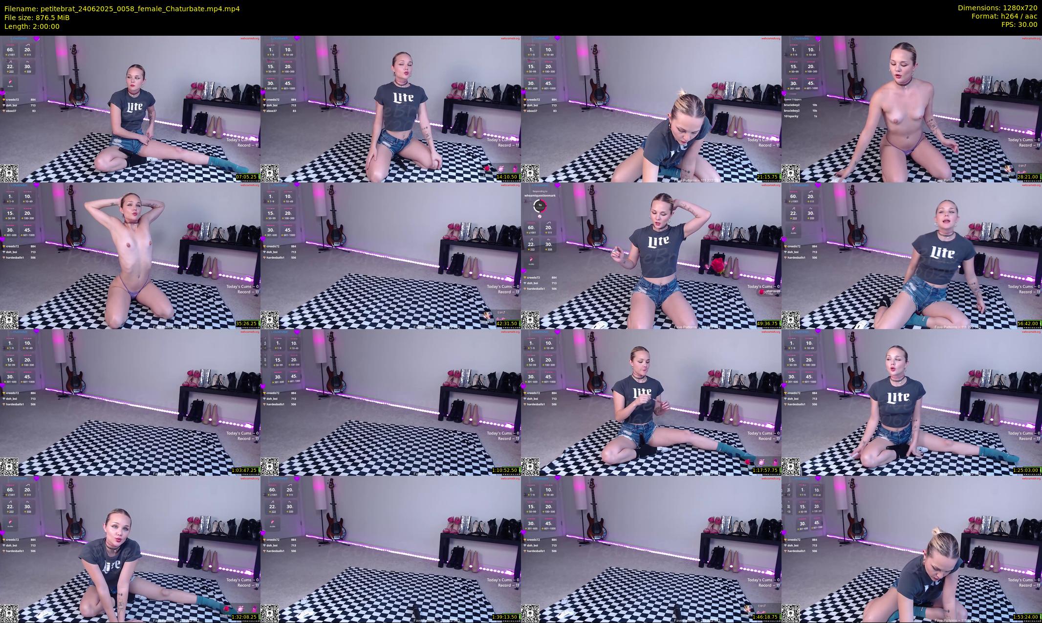 petitebrat — 120 minute Chaturbate female cam show recording, 720p, Jun 24, 2025