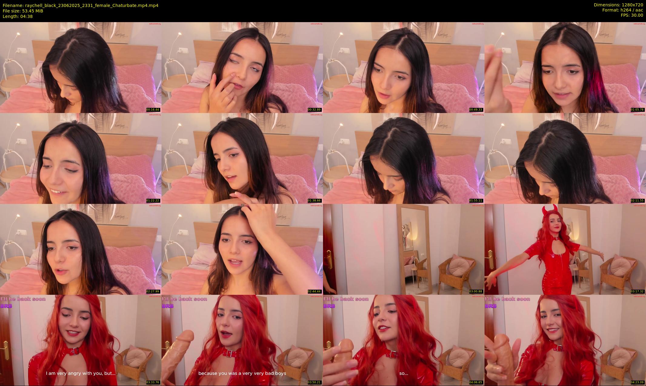 raychell_black — 5 minute Chaturbate female cam show recording, 720p, Jun 23, 2025