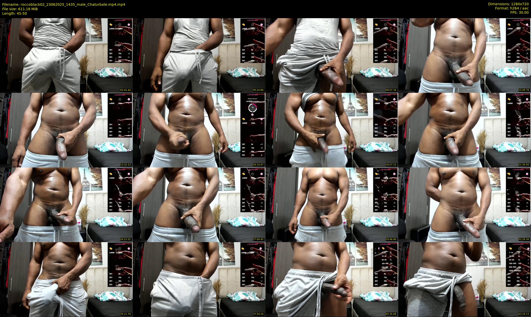 roccoblack02 — 46 minute Chaturbate male cam show recording, 720p, Jun 23, 2025