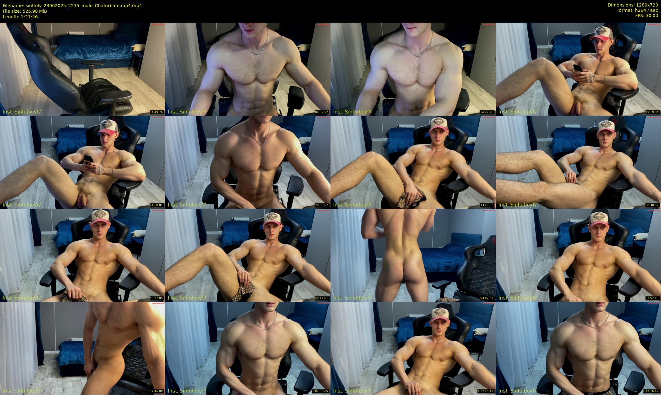 sinffuly — 82 minute Chaturbate male cam show recording, 720p, Jun 23, 2025