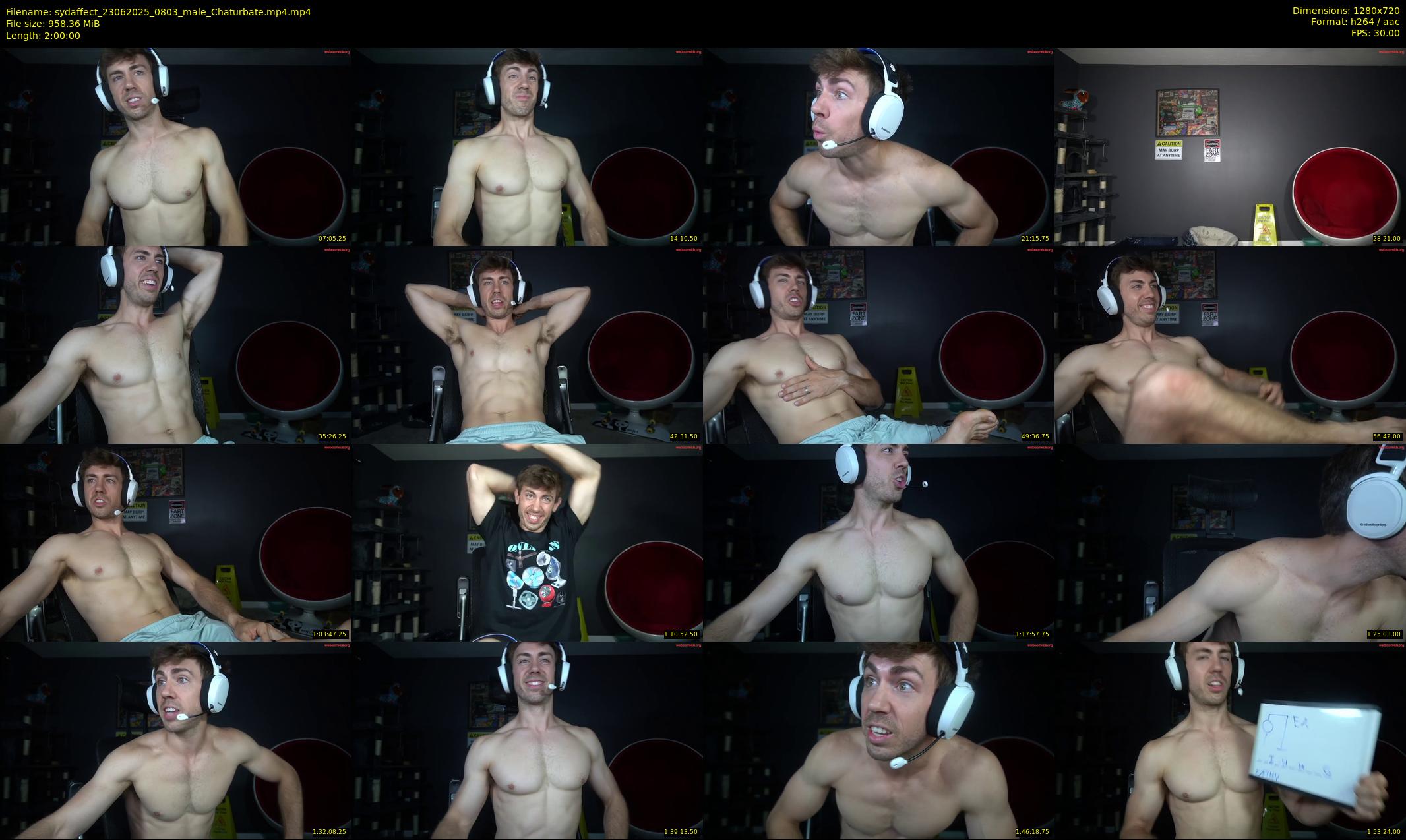 sydaffect — 120 minute Chaturbate male cam show recording, 720p, Jun 23, 2025