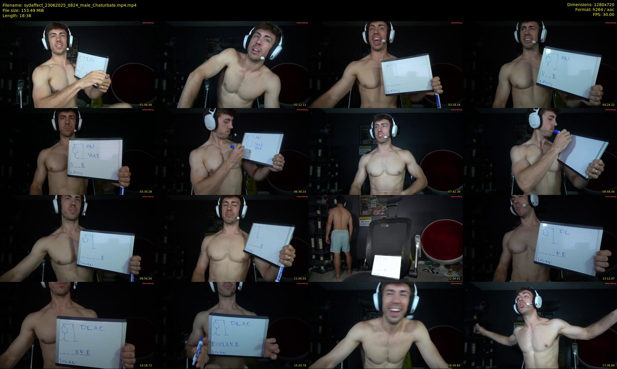 sydaffect — 19 minute Chaturbate male cam show recording, 720p, Jun 23, 2025