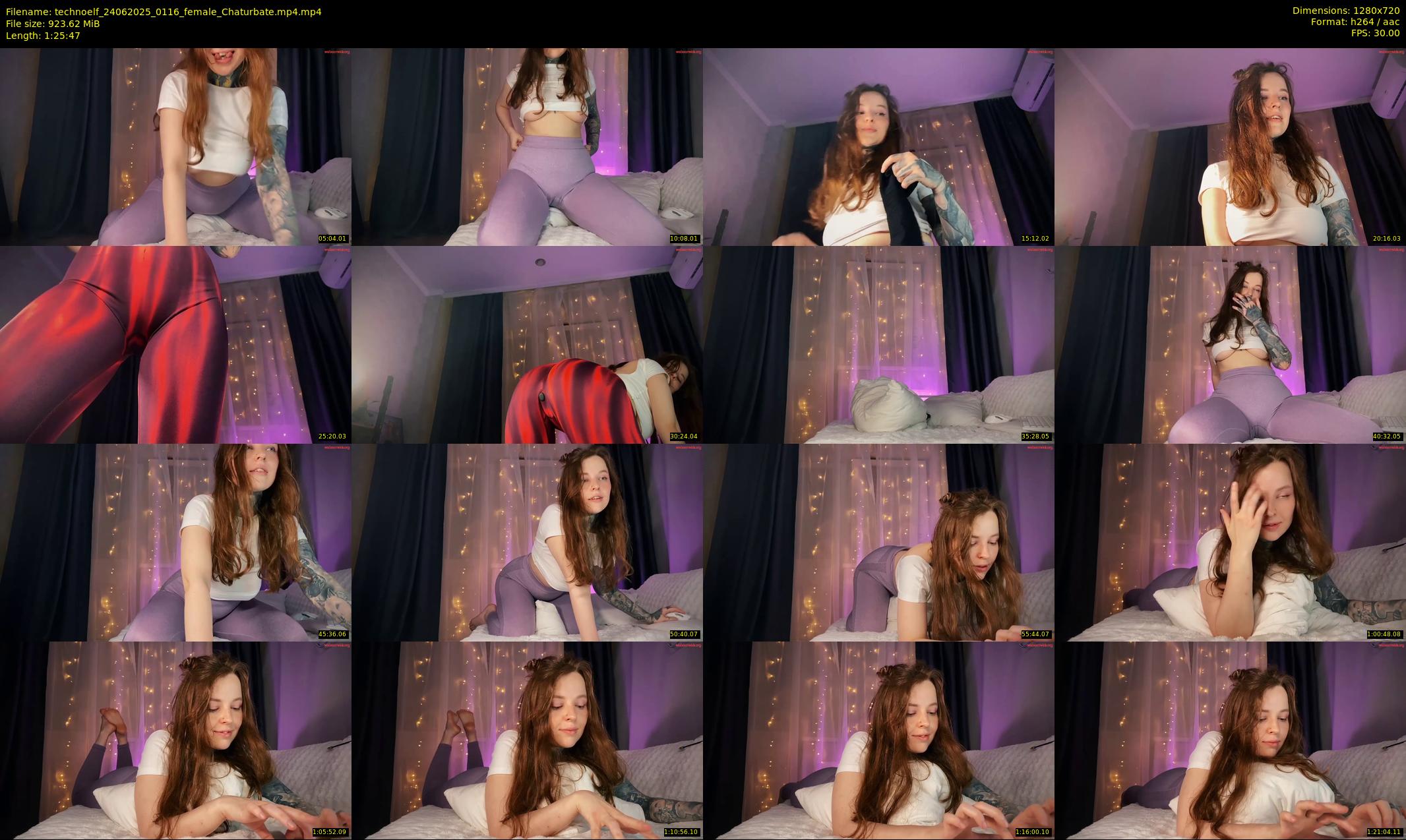 technoelf — 86 minute Chaturbate female cam show recording, 720p, Jun 24, 2025