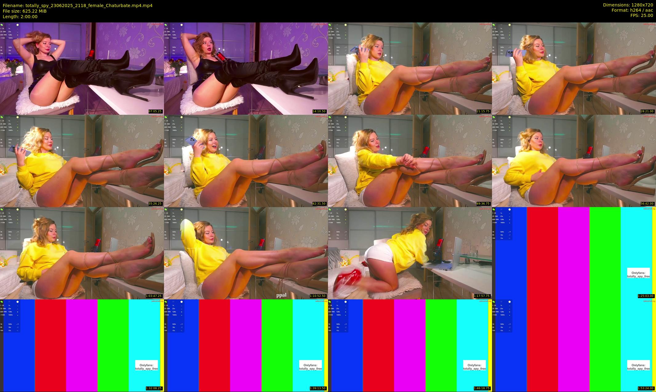 totally_spy — 120 minute Chaturbate female cam show recording, 720p, Jun 23, 2025