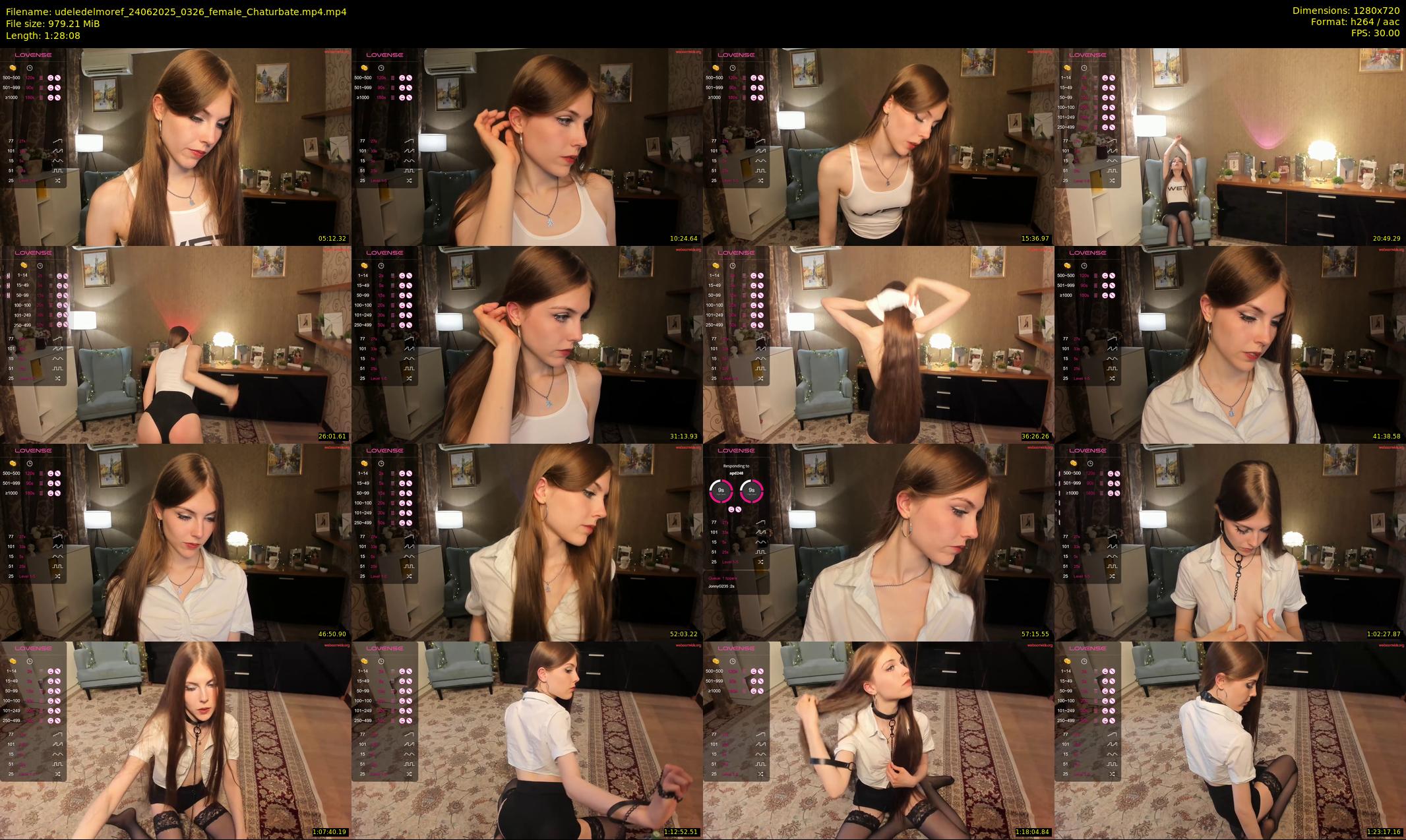 udeledelmoref — 89 minute Chaturbate female cam show recording, 720p, Jun 24, 2025