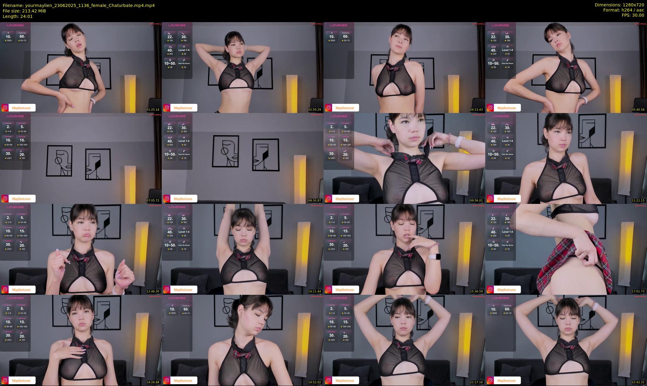 yourmaylien — 25 minute Chaturbate female cam show recording, 720p, Jun 23, 2025