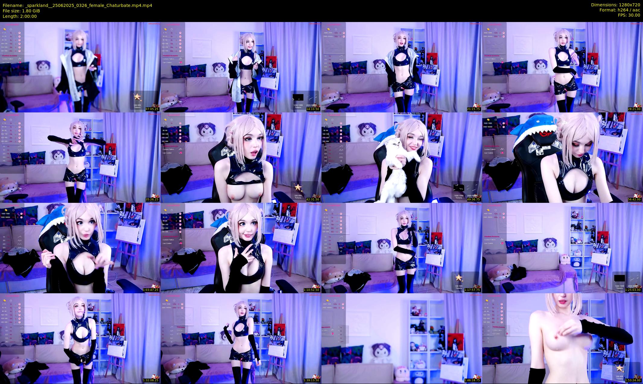 _sparkland_ — 120 minute Chaturbate female cam show recording, 720p, Jun 25, 2025