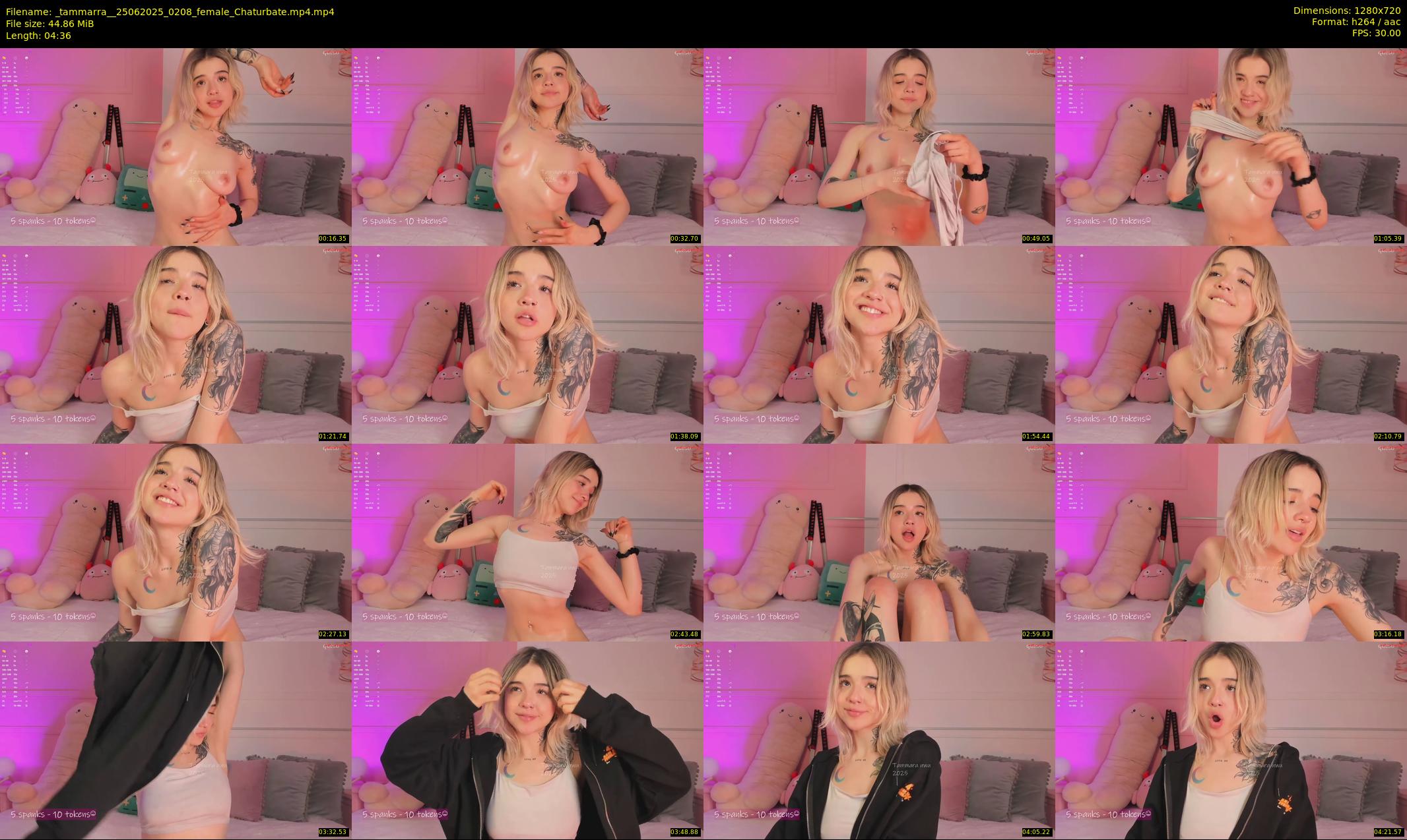 _tammarra_ — 5 minute Chaturbate female cam show recording, 720p, Jun 25, 2025
