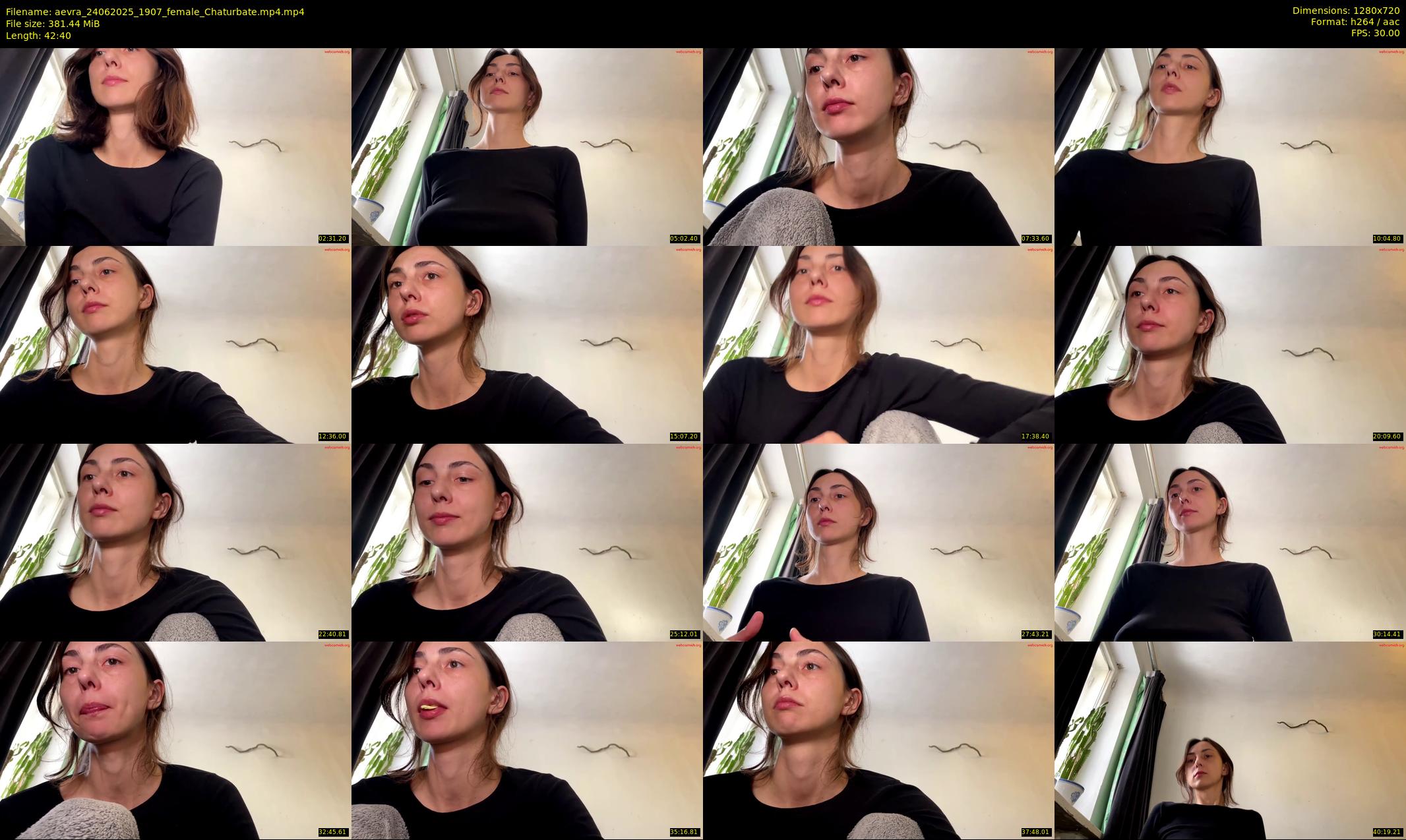 aevra — 43 minute Chaturbate female cam show recording, 720p, Jun 24, 2025