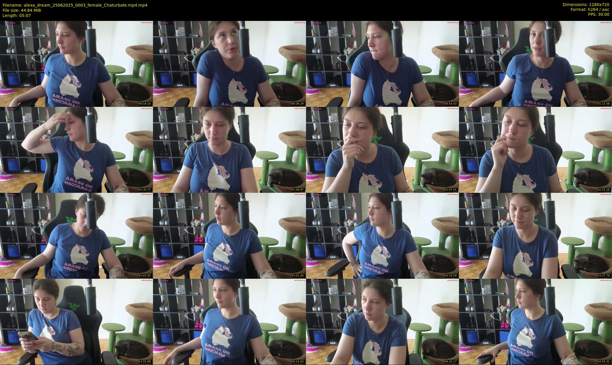 alexa_dream — 6 minute Chaturbate female cam show recording, 720p, Jun 25, 2025