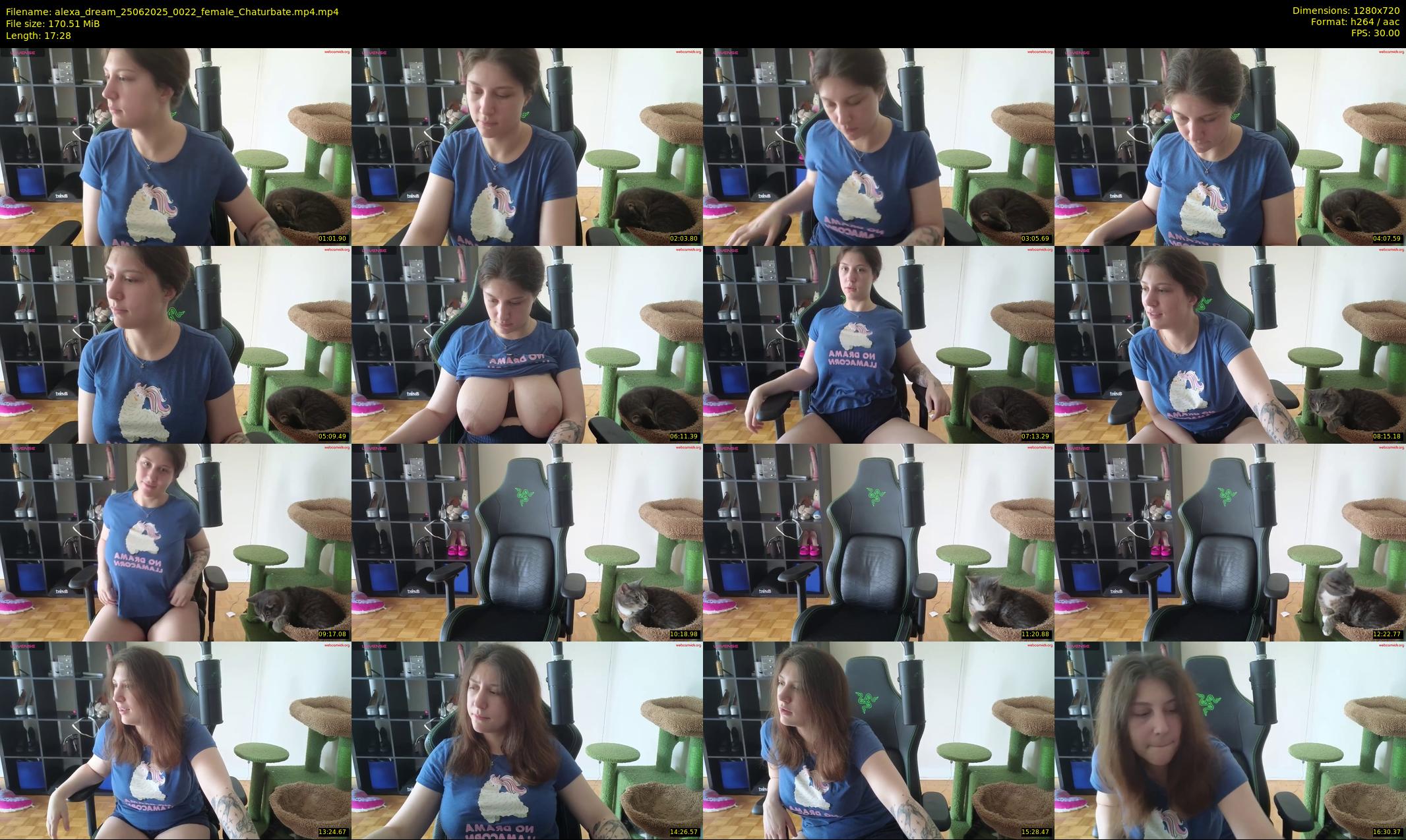 alexa_dream — 18 minute Chaturbate female cam show recording, 720p, Jun 25, 2025