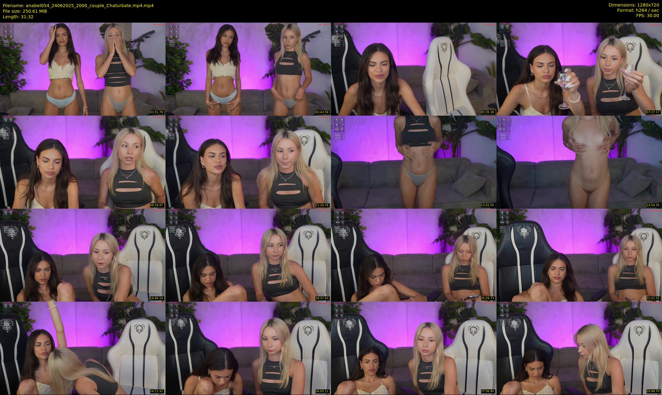 anabel054 — 32 minute Chaturbate female cam show recording, 720p, Jun 24, 2025