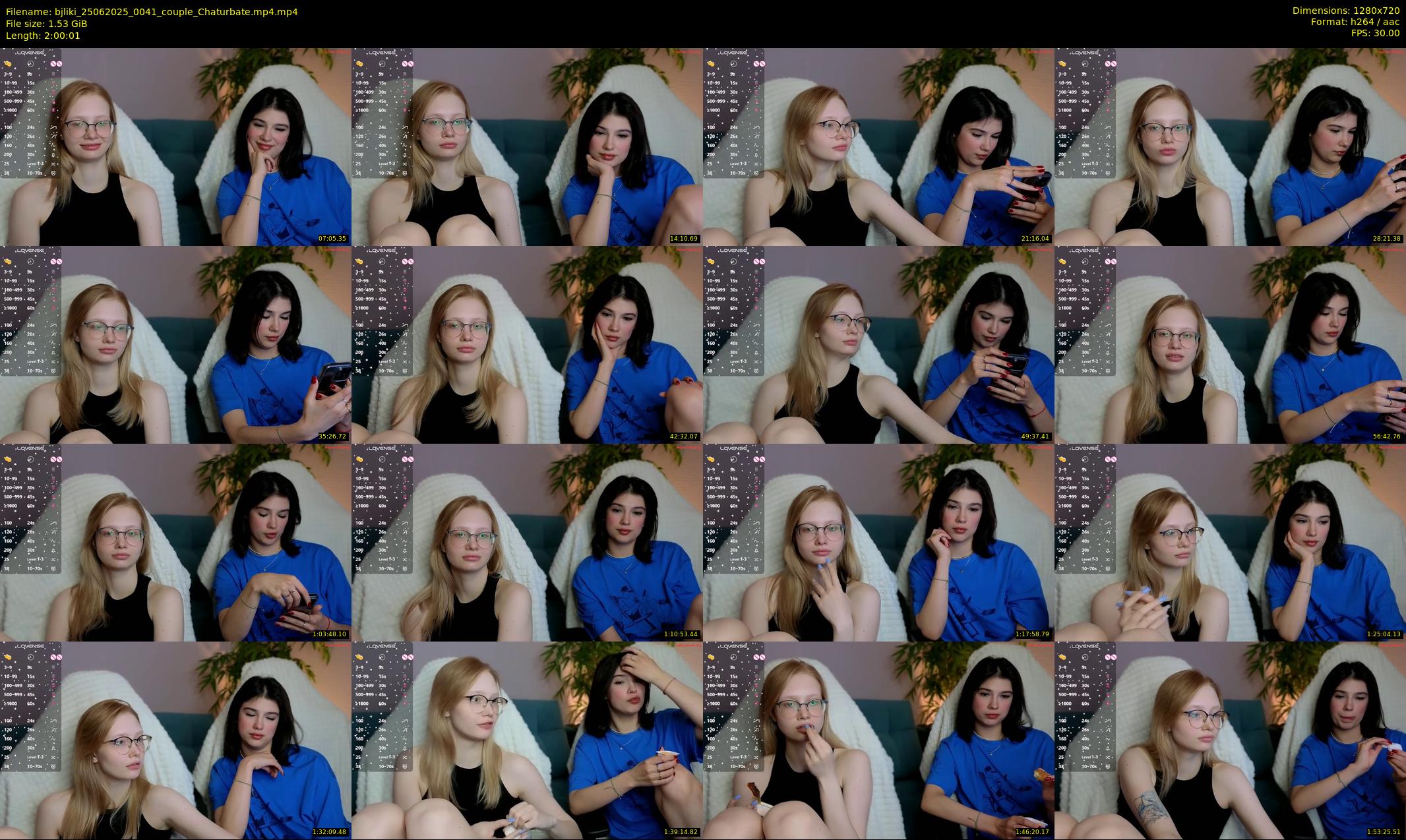 bjliki — 121 minute Chaturbate couple cam show recording, 720p, Jun 25, 2025