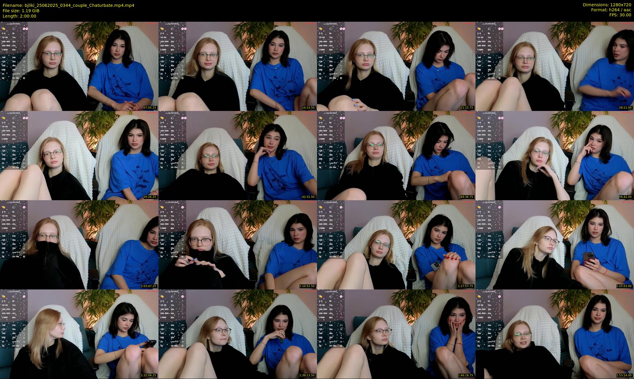 bjliki — 120 minute Chaturbate couple cam show recording, 720p, Jun 25, 2025