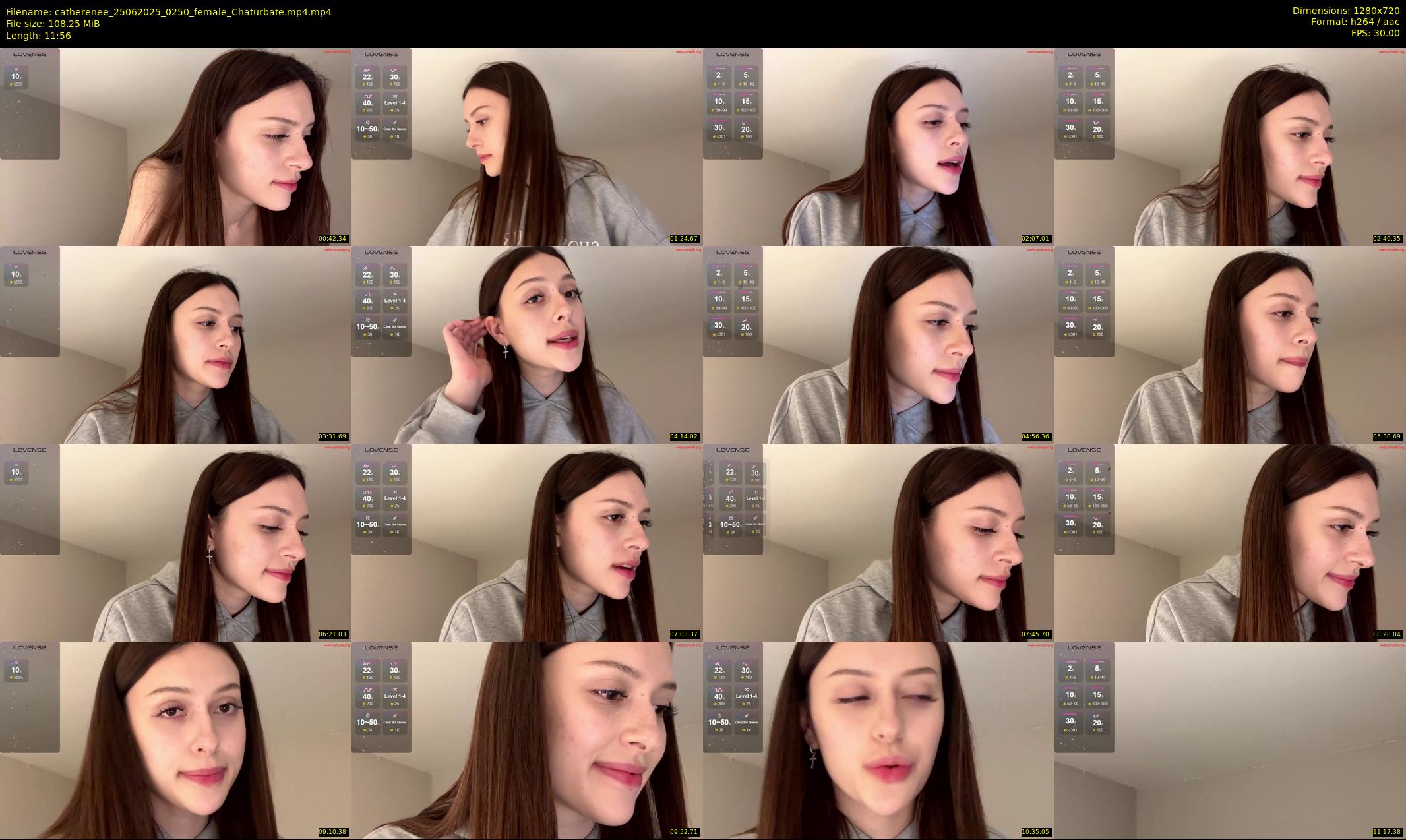 catherenee — 12 minute Chaturbate female cam show recording, 720p, Jun 25, 2025