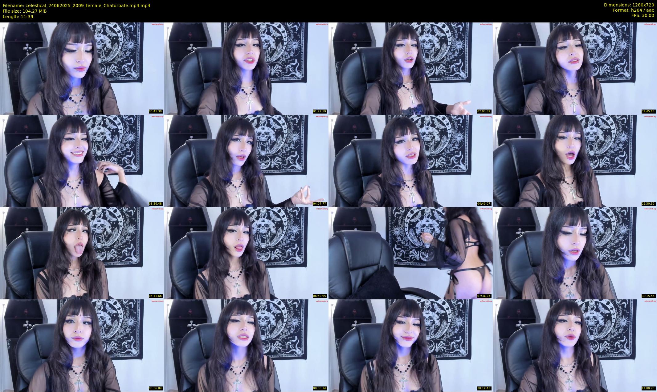 celestical — 12 minute Chaturbate female cam show recording, 720p, Jun 24, 2025