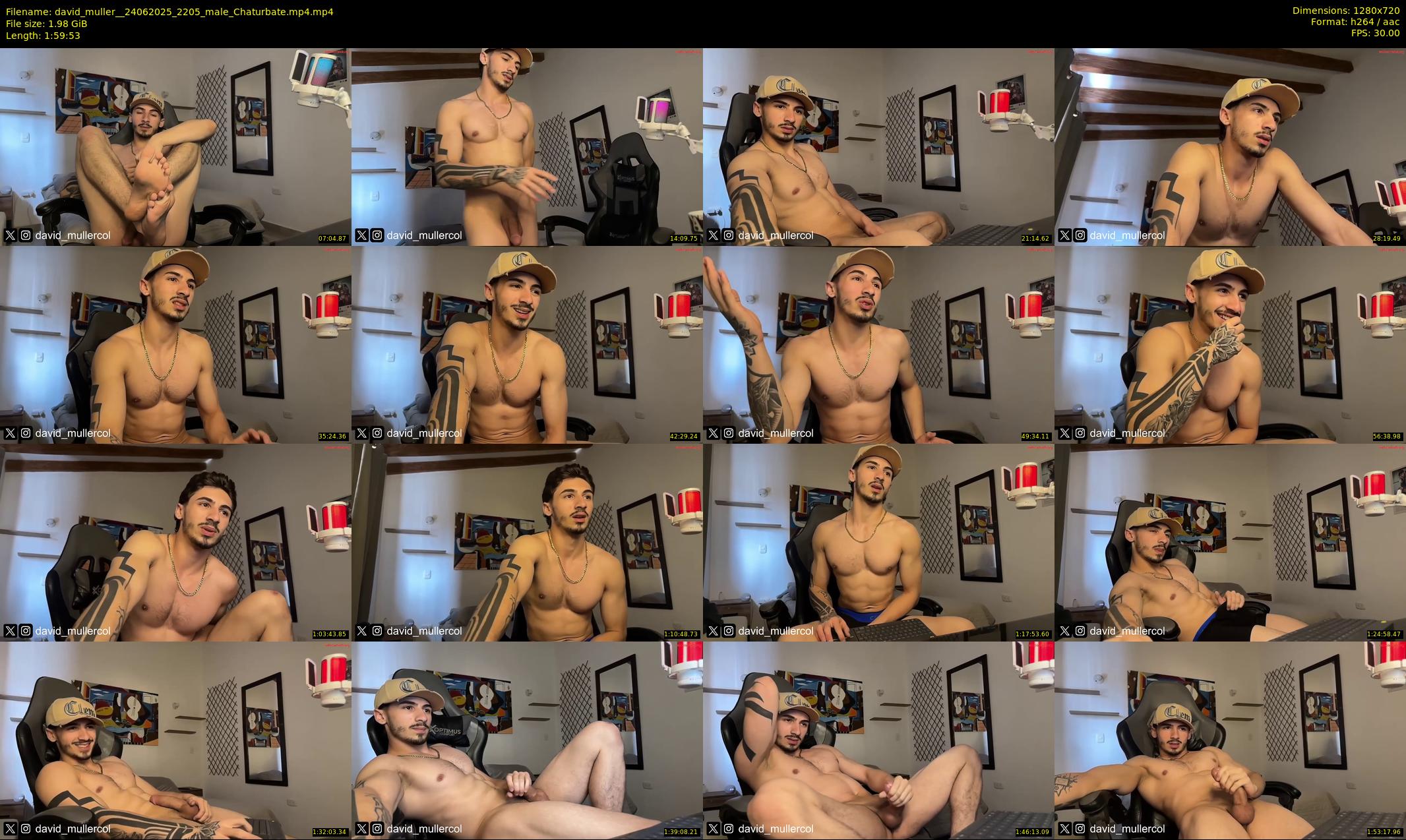 david_muller_ — 120 minute Chaturbate male cam show recording, 720p, Jun 24, 2025