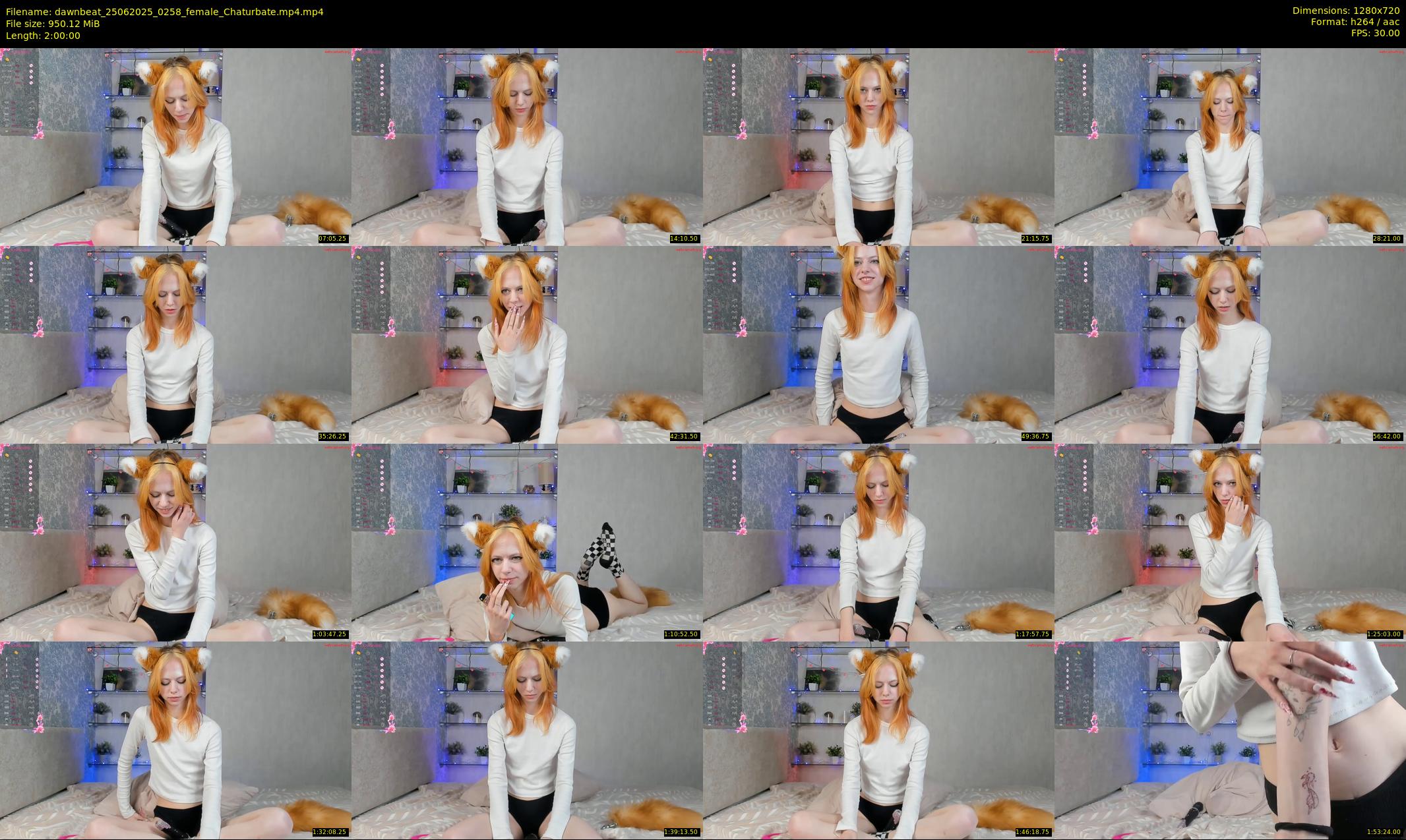 dawnbeat — 120 minute Chaturbate female cam show recording, 720p, Jun 25, 2025