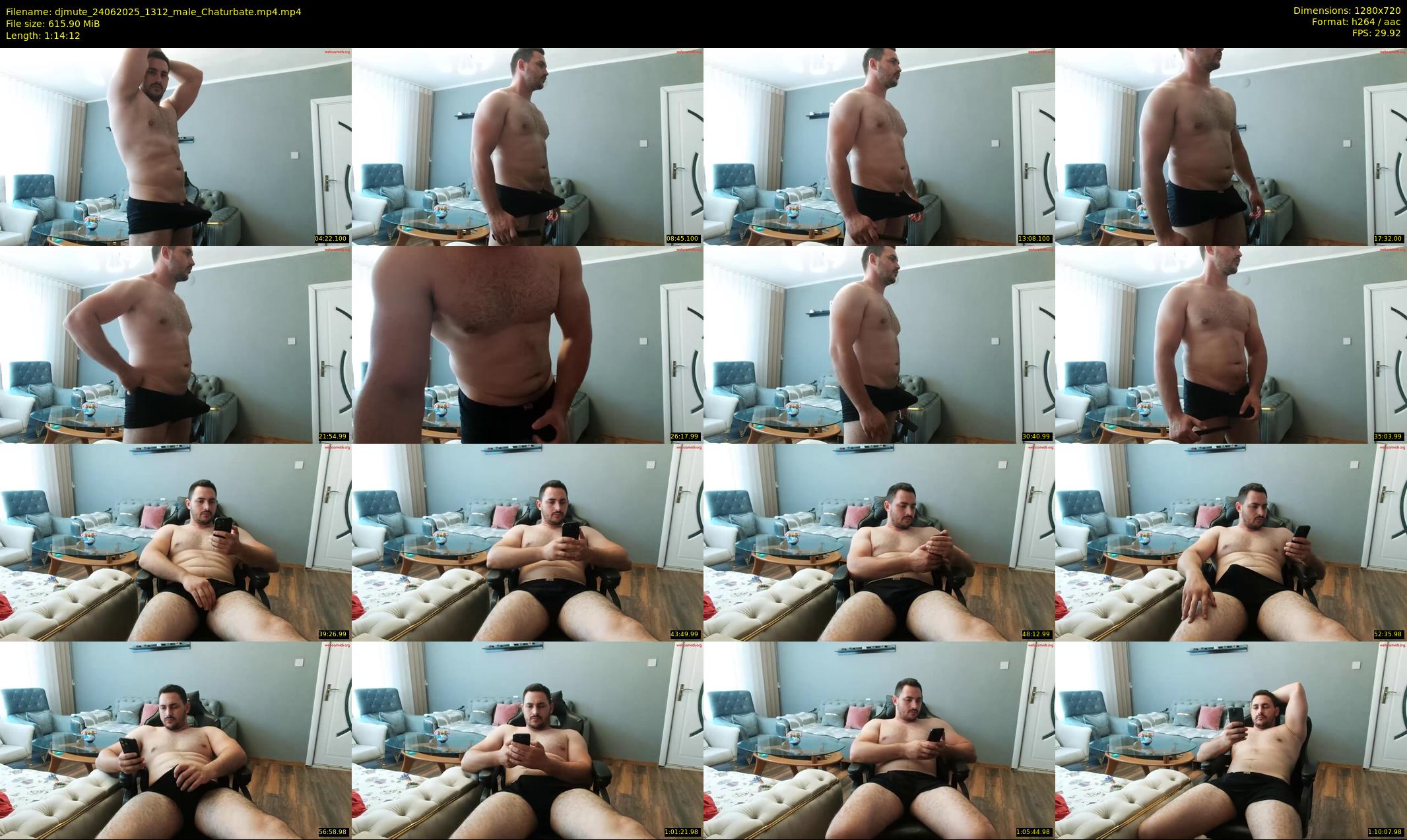 djmute — 75 minute Chaturbate male cam show recording, 720p, Jun 24, 2025