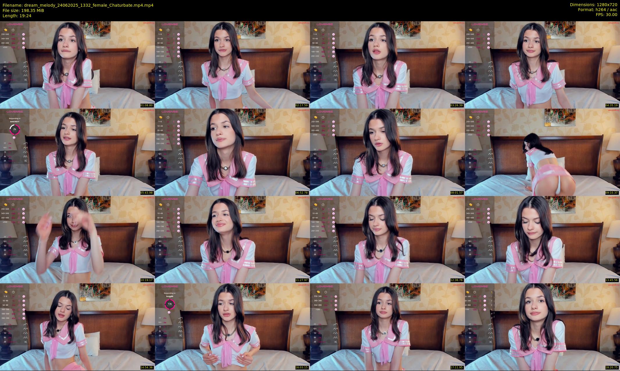 dream_melody — 20 minute Chaturbate female cam show recording, 720p, Jun 24, 2025