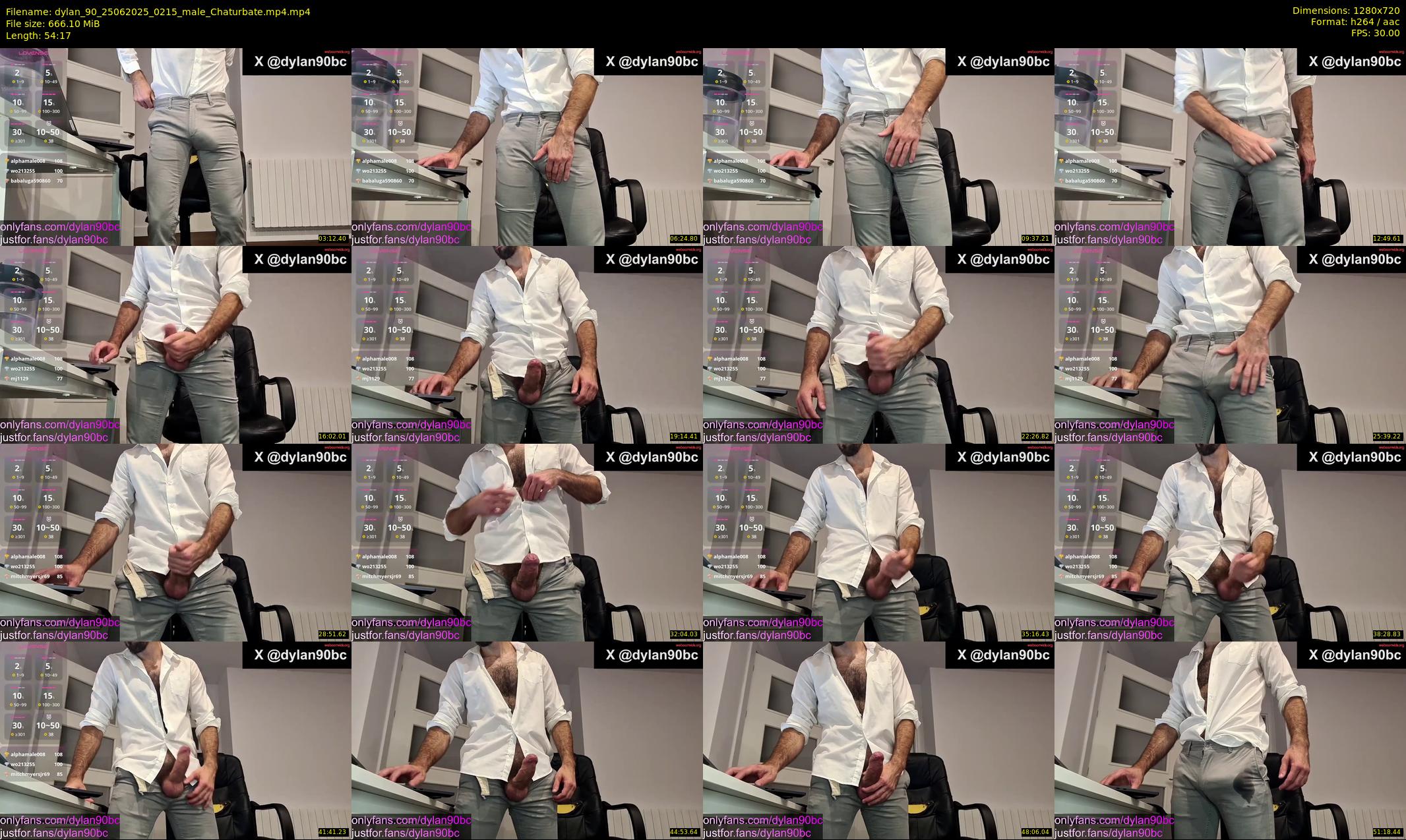 dylan_90 — 55 minute Chaturbate male cam show recording, 720p, Jun 25, 2025