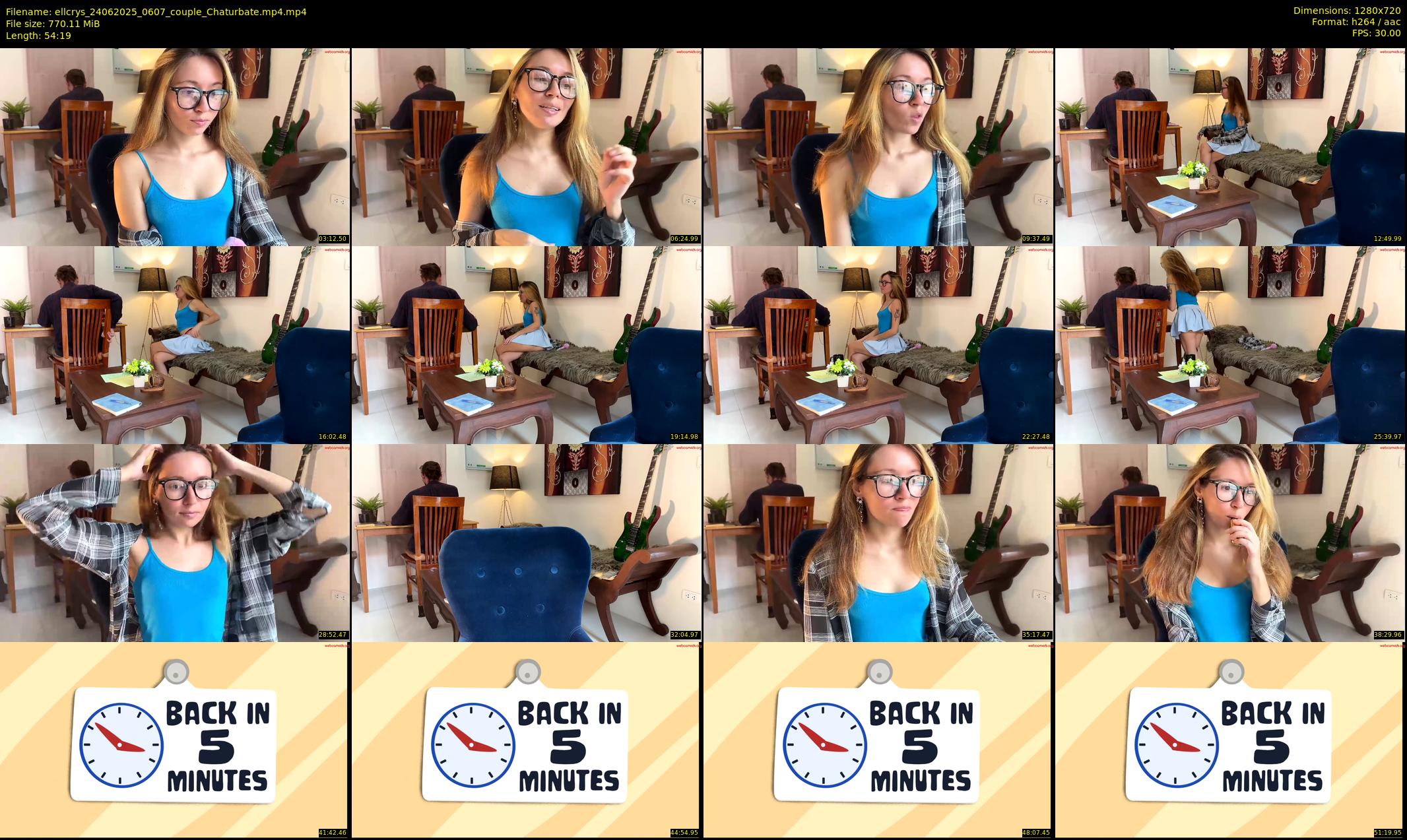 ellcrys — 55 minute Chaturbate couple cam show recording, 720p, Jun 24, 2025