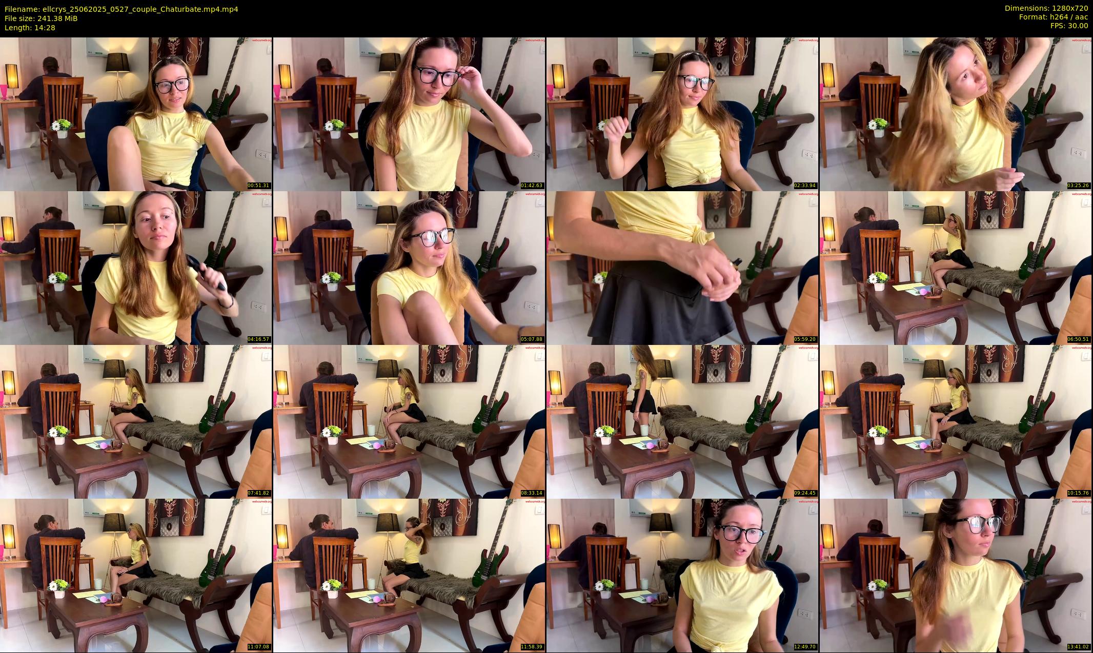 ellcrys — 15 minute Chaturbate couple cam show recording, 720p, Jun 25, 2025