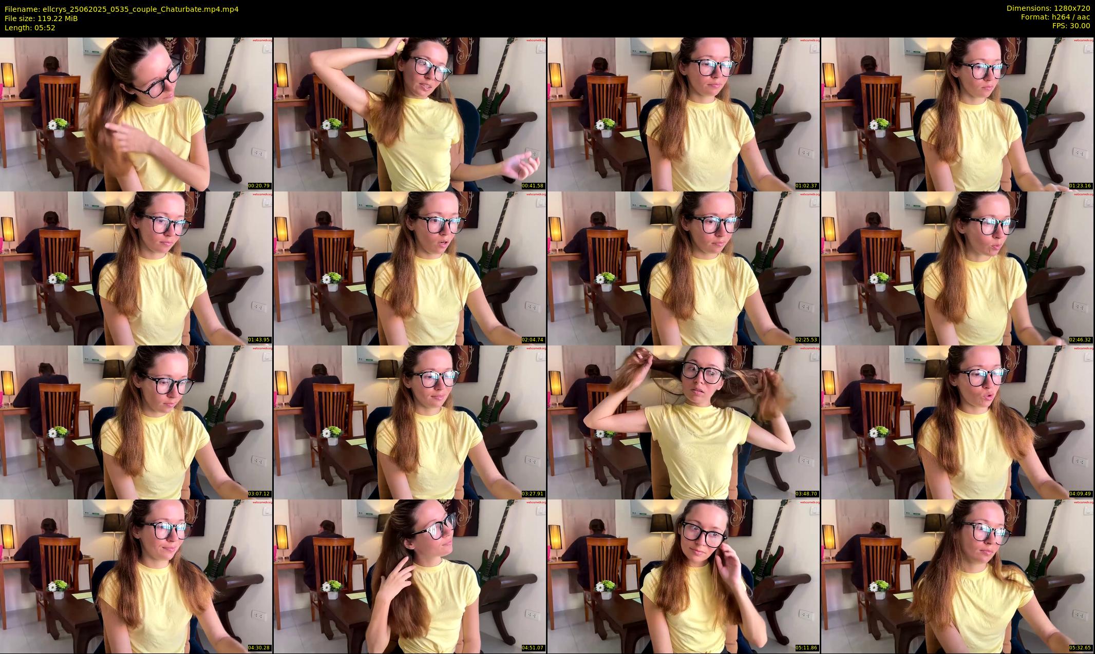 ellcrys — 6 minute Chaturbate couple cam show recording, 720p, Jun 25, 2025