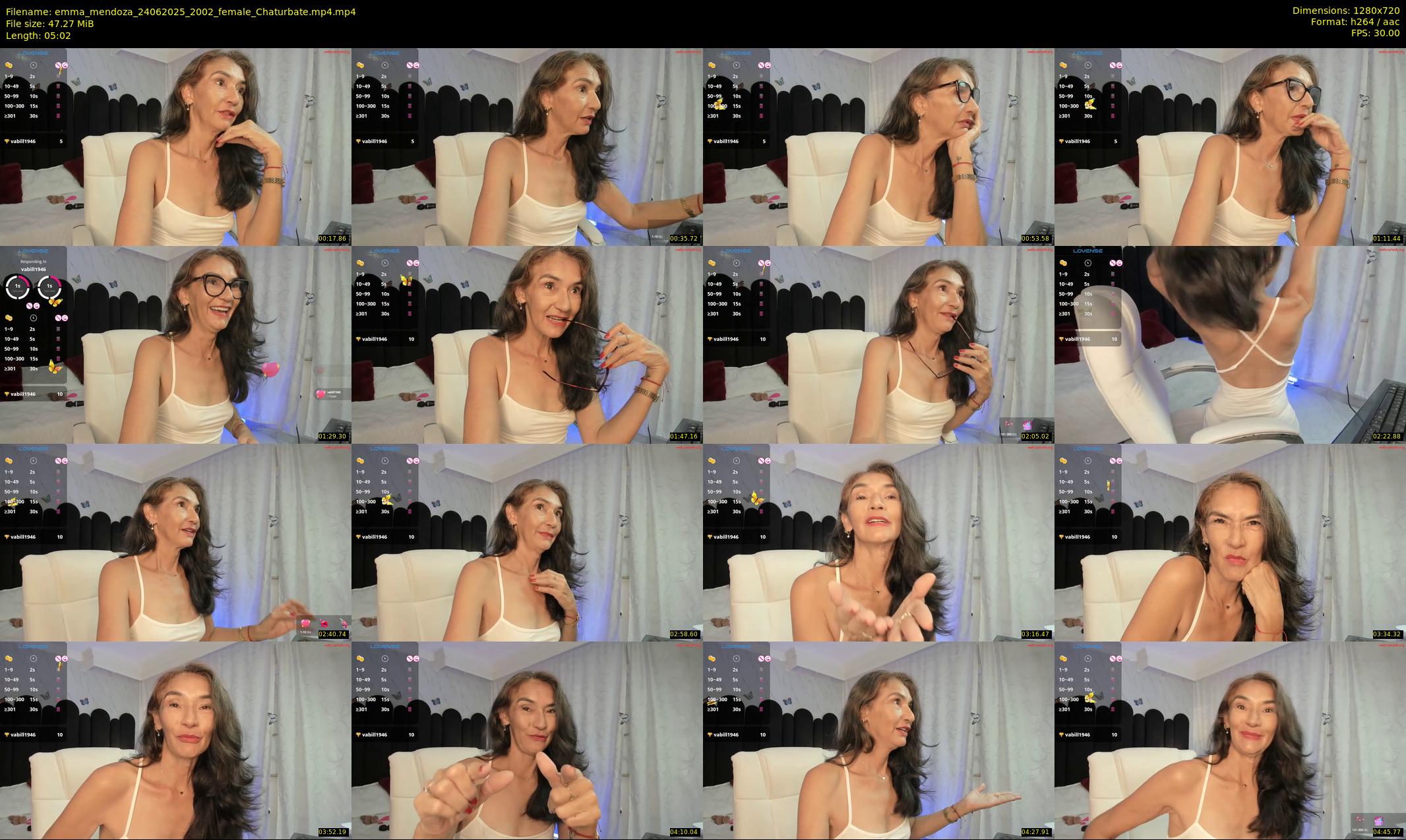 emma_mendoza — 6 minute Chaturbate female cam show recording, 720p, Jun 24, 2025