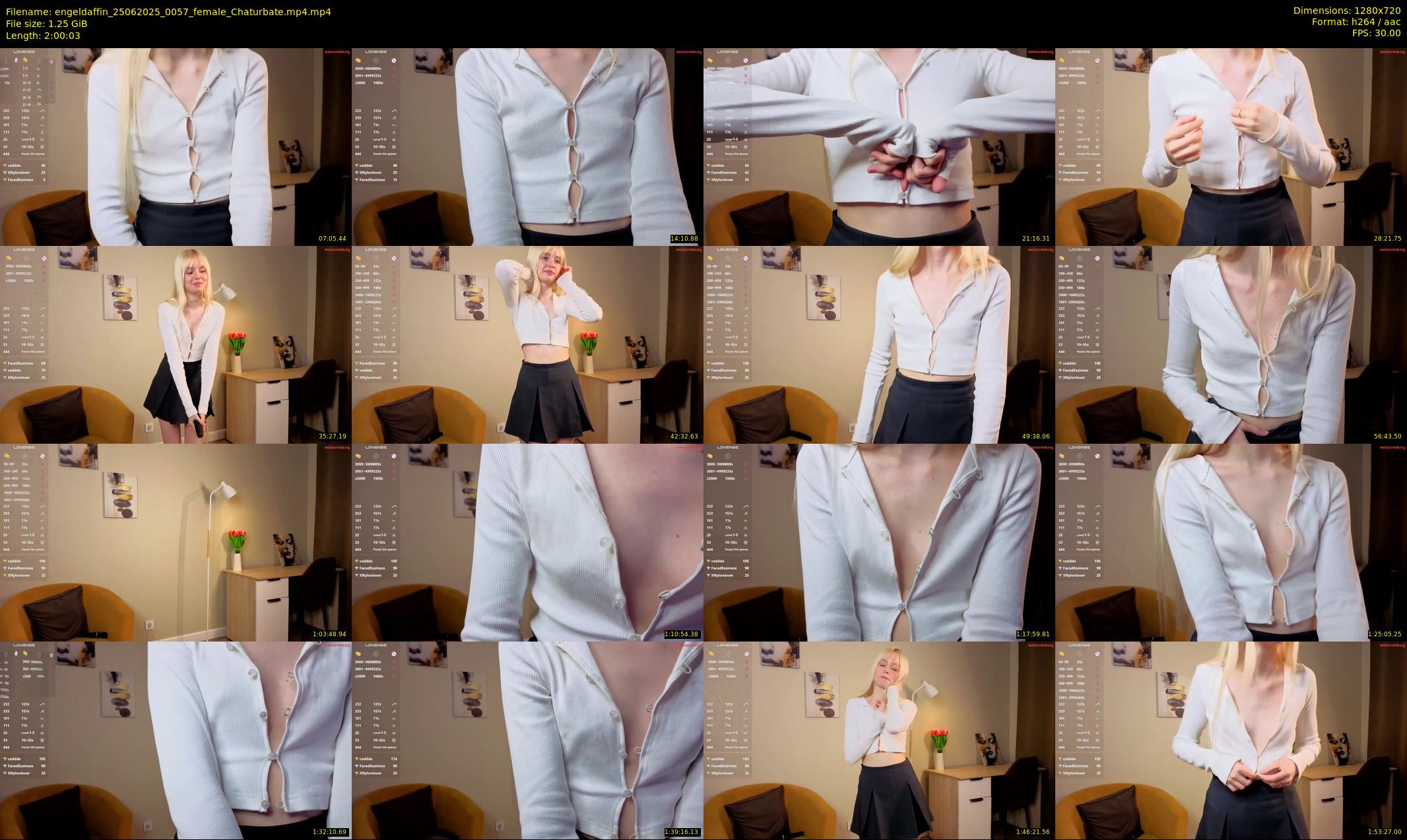 engeldaffin — 121 minute Chaturbate female cam show recording, 720p, Jun 25, 2025