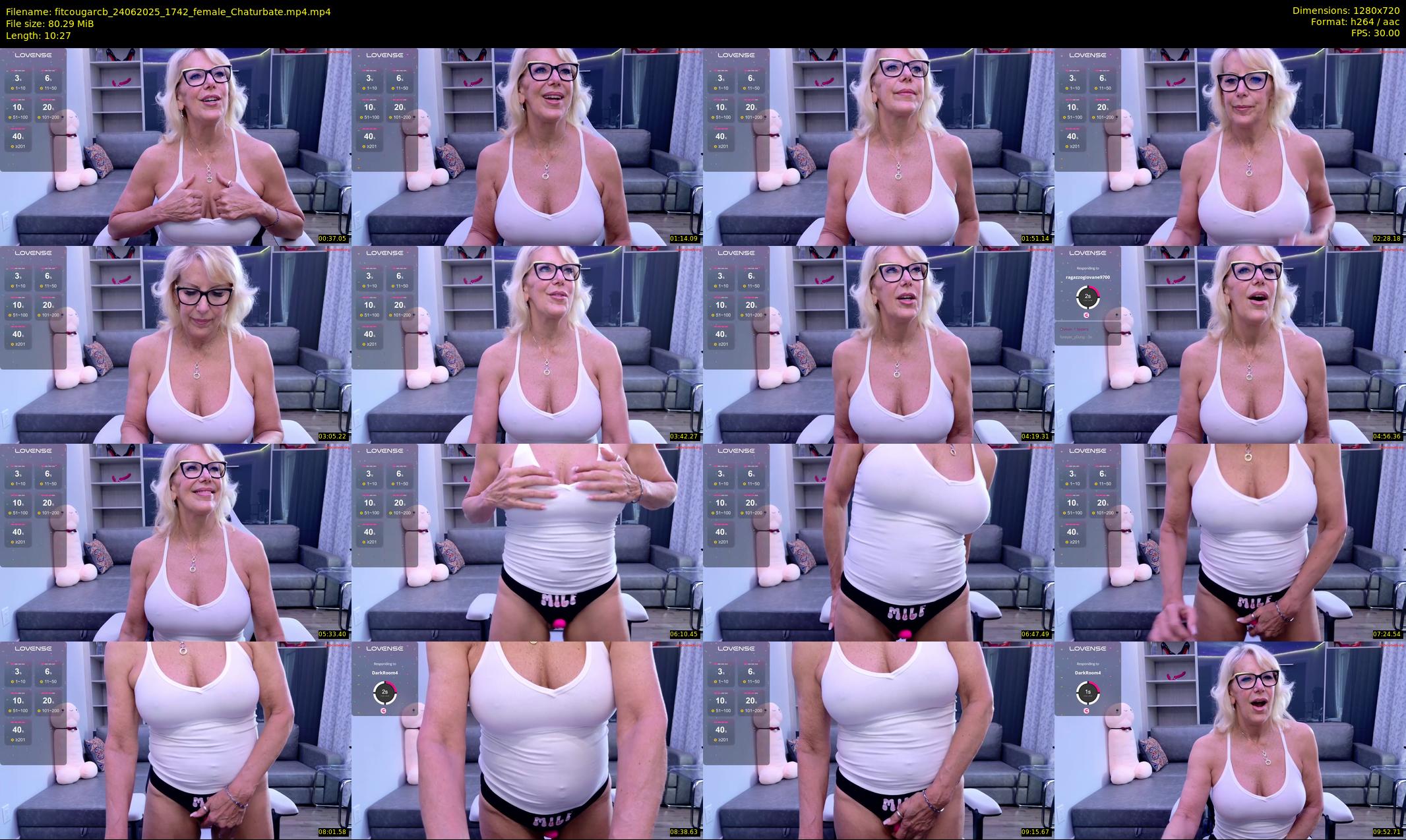 fitcougarcb — 11 minute Chaturbate female cam show recording, 720p, Jun 24, 2025