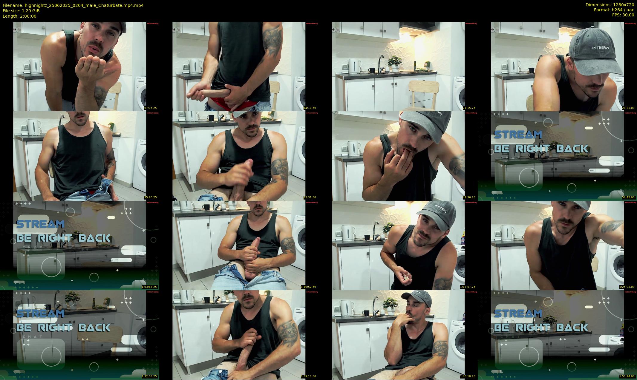 highnightz — 120 minute Chaturbate male cam show recording, 720p, Jun 25, 2025