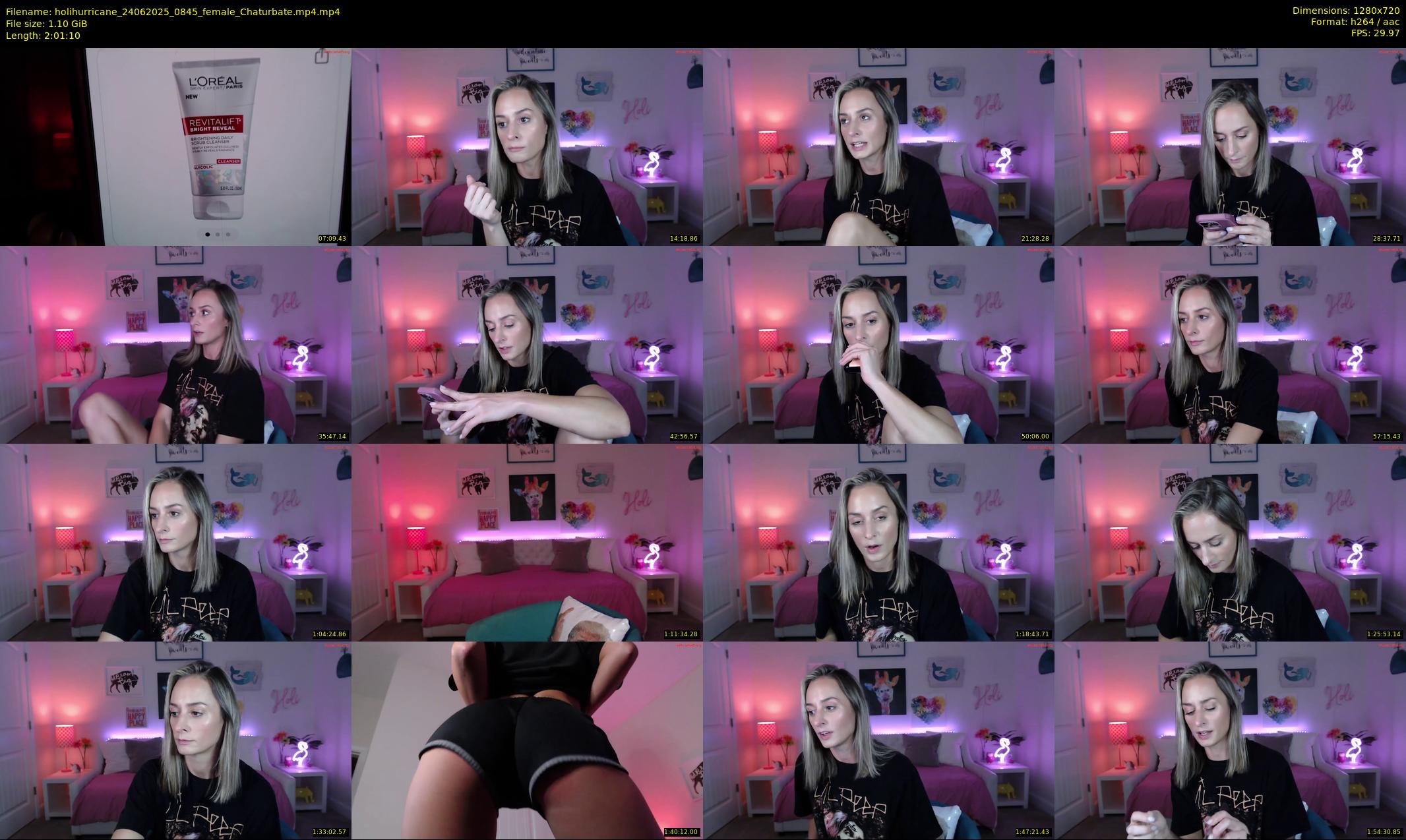 holihurricane — 122 minute Chaturbate female cam show recording, 720p, Jun 24, 2025