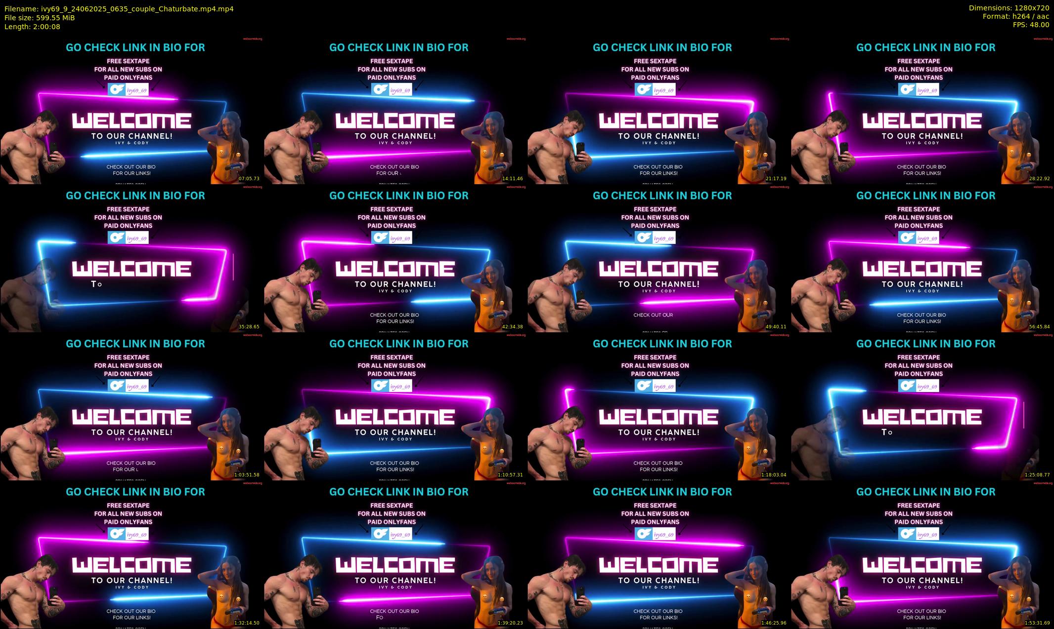 ivy69_9 — 121 minute Chaturbate couple cam show recording, 720p, Jun 24, 2025