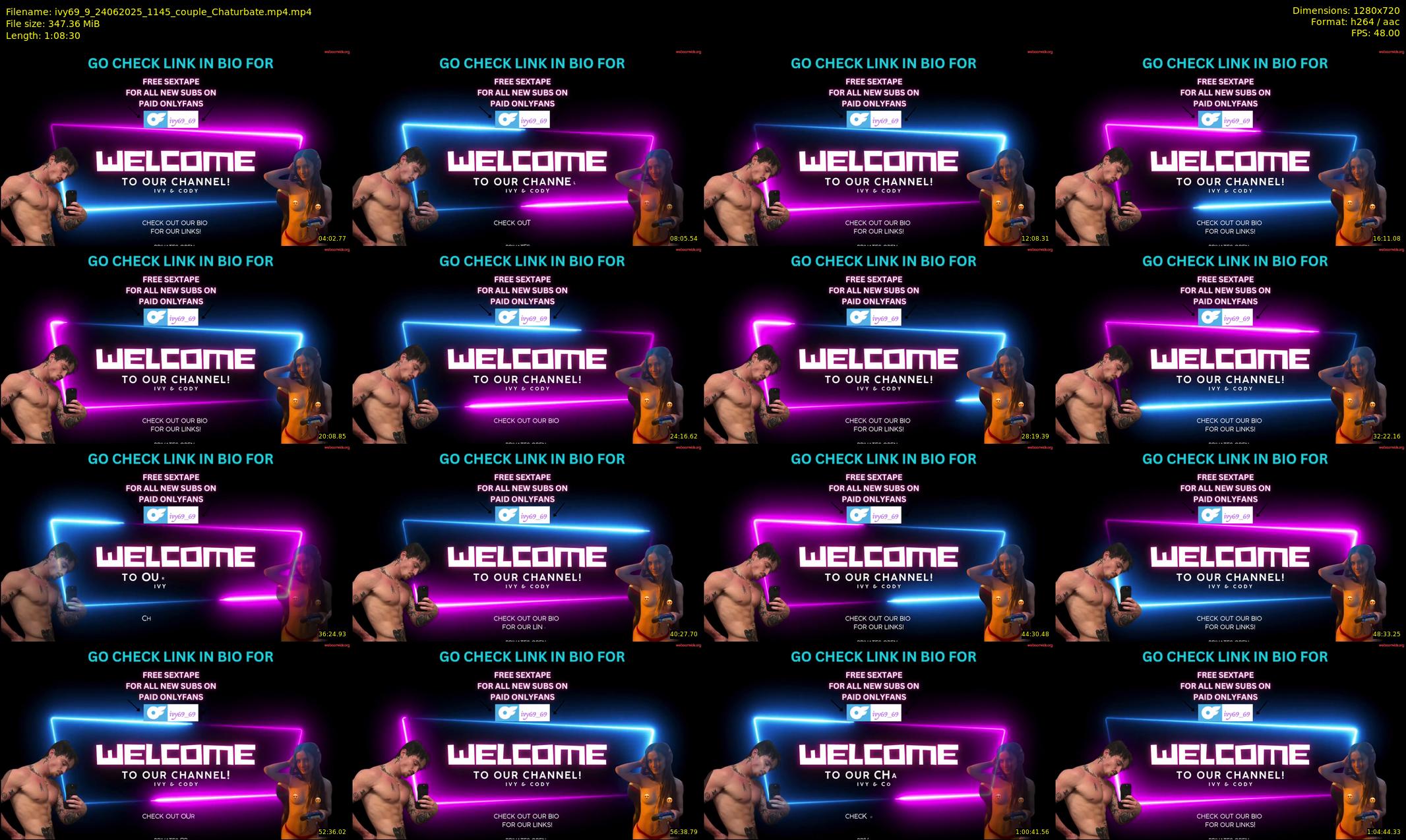 ivy69_9 — 69 minute Chaturbate couple cam show recording, 720p, Jun 24, 2025