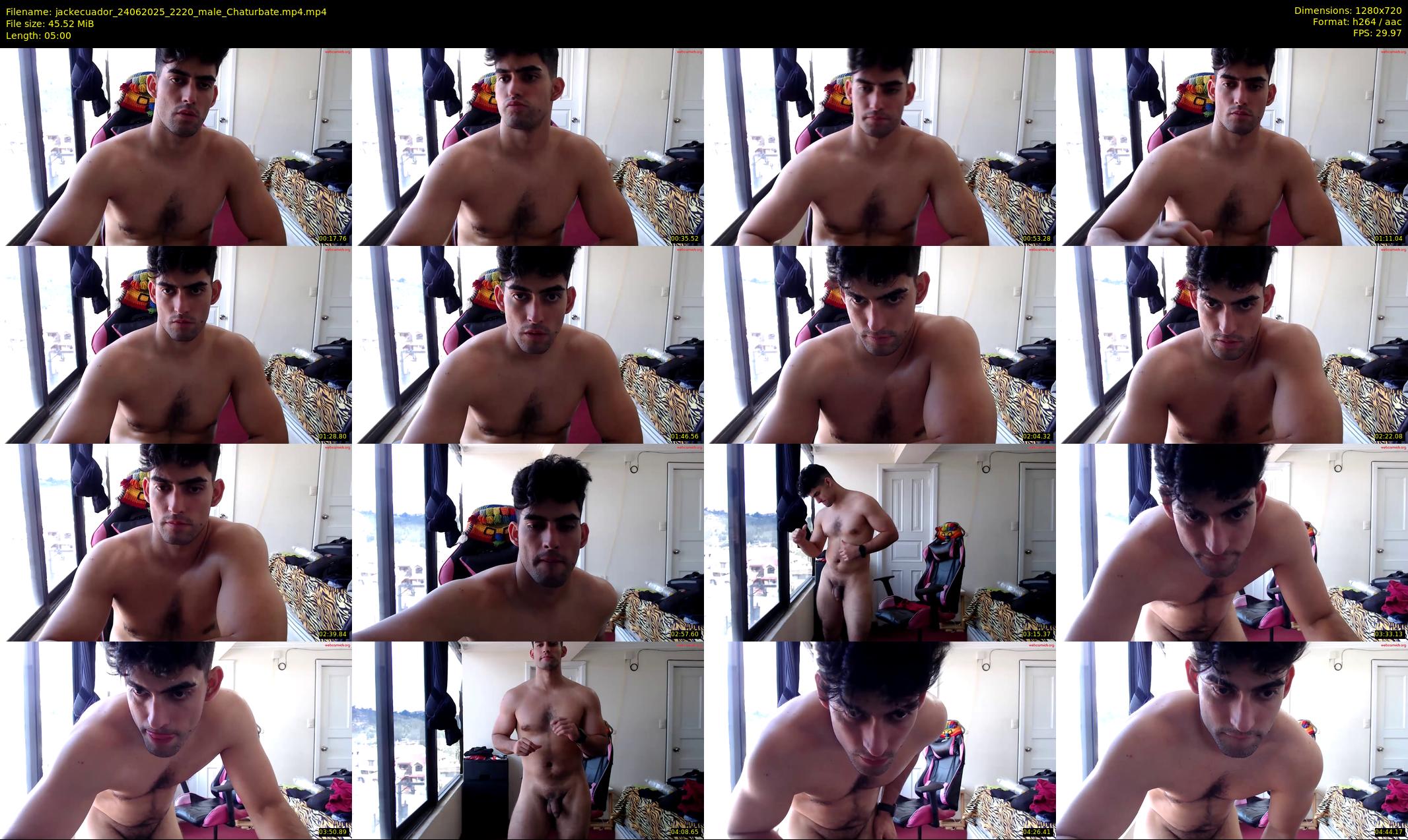 jackecuador — 5 minute Chaturbate male cam show recording, 720p, Jun 24, 2025