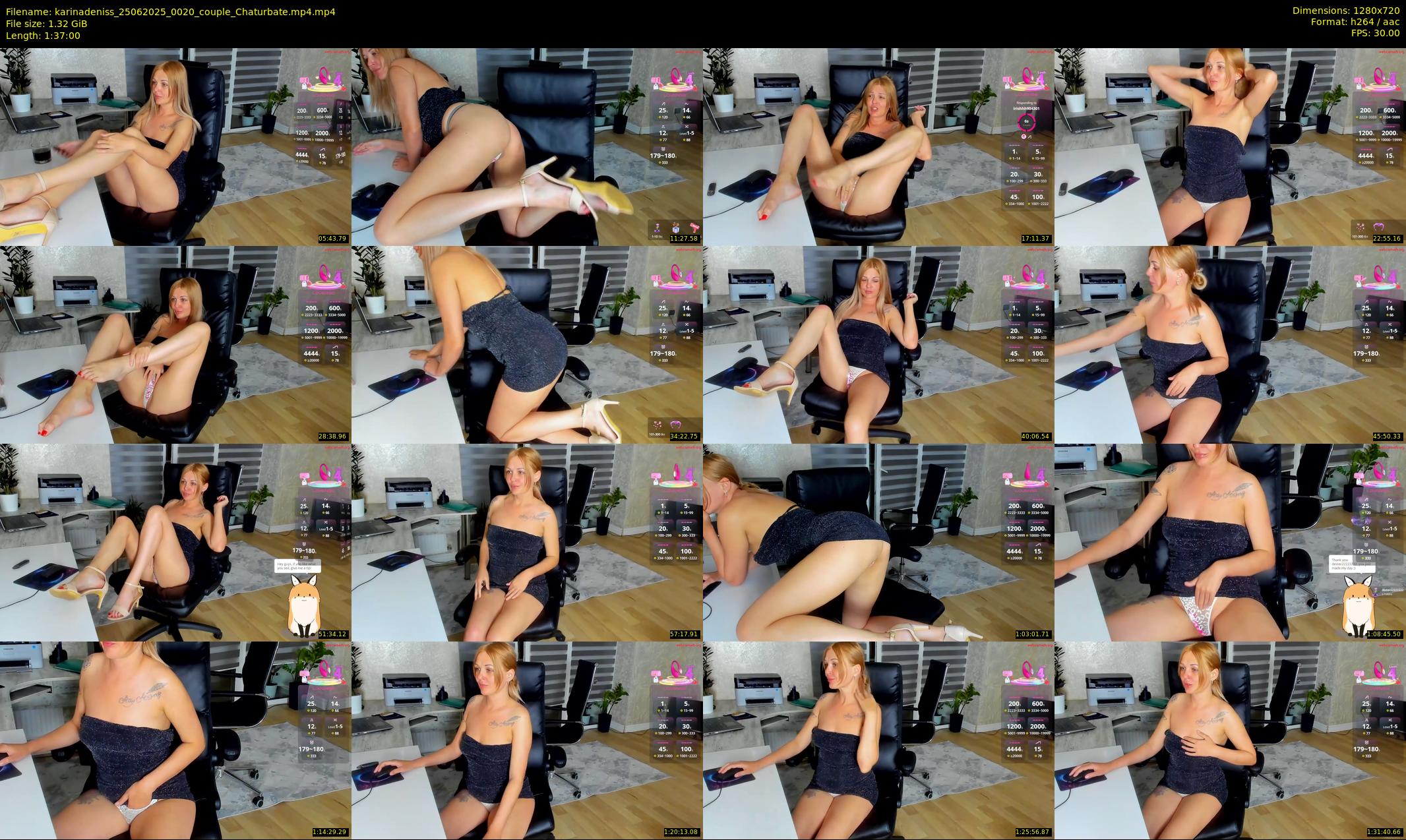 karinadeniss — 97 minute Chaturbate couple cam show recording, 720p, Jun 25, 2025
