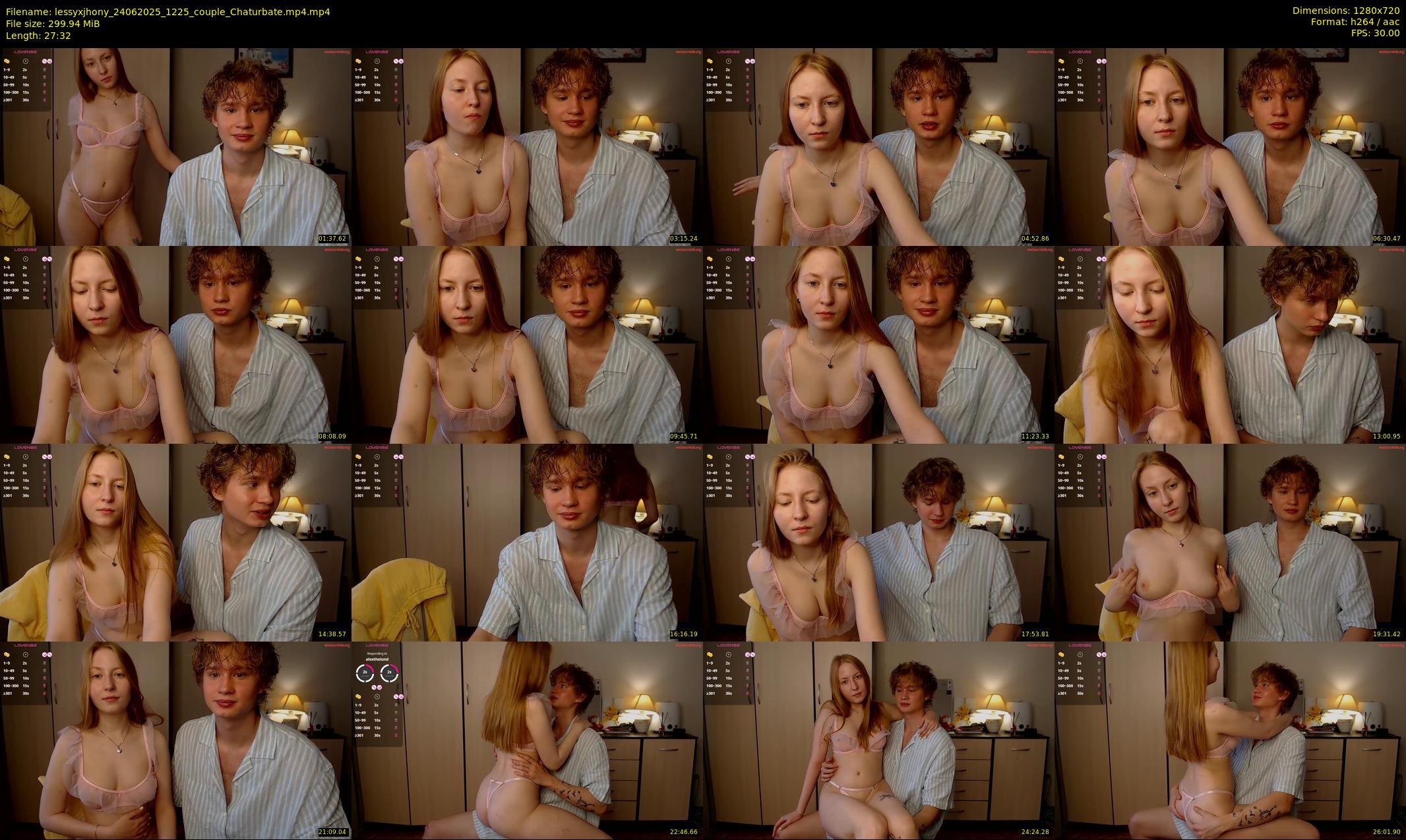 lessyxjhony — 28 minute Chaturbate couple cam show recording, 720p, Jun 24, 2025