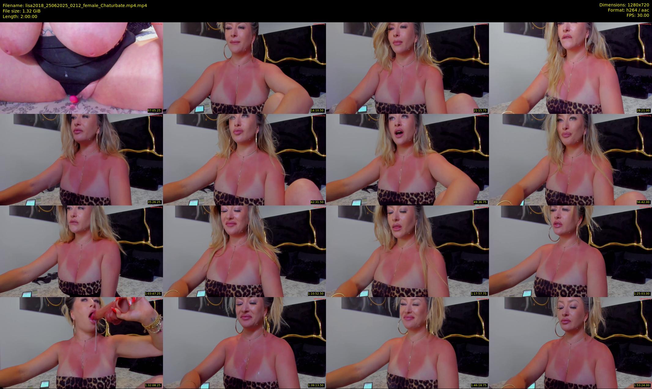 lisa2018 — 120 minute Chaturbate female cam show recording, 720p, Jun 25, 2025