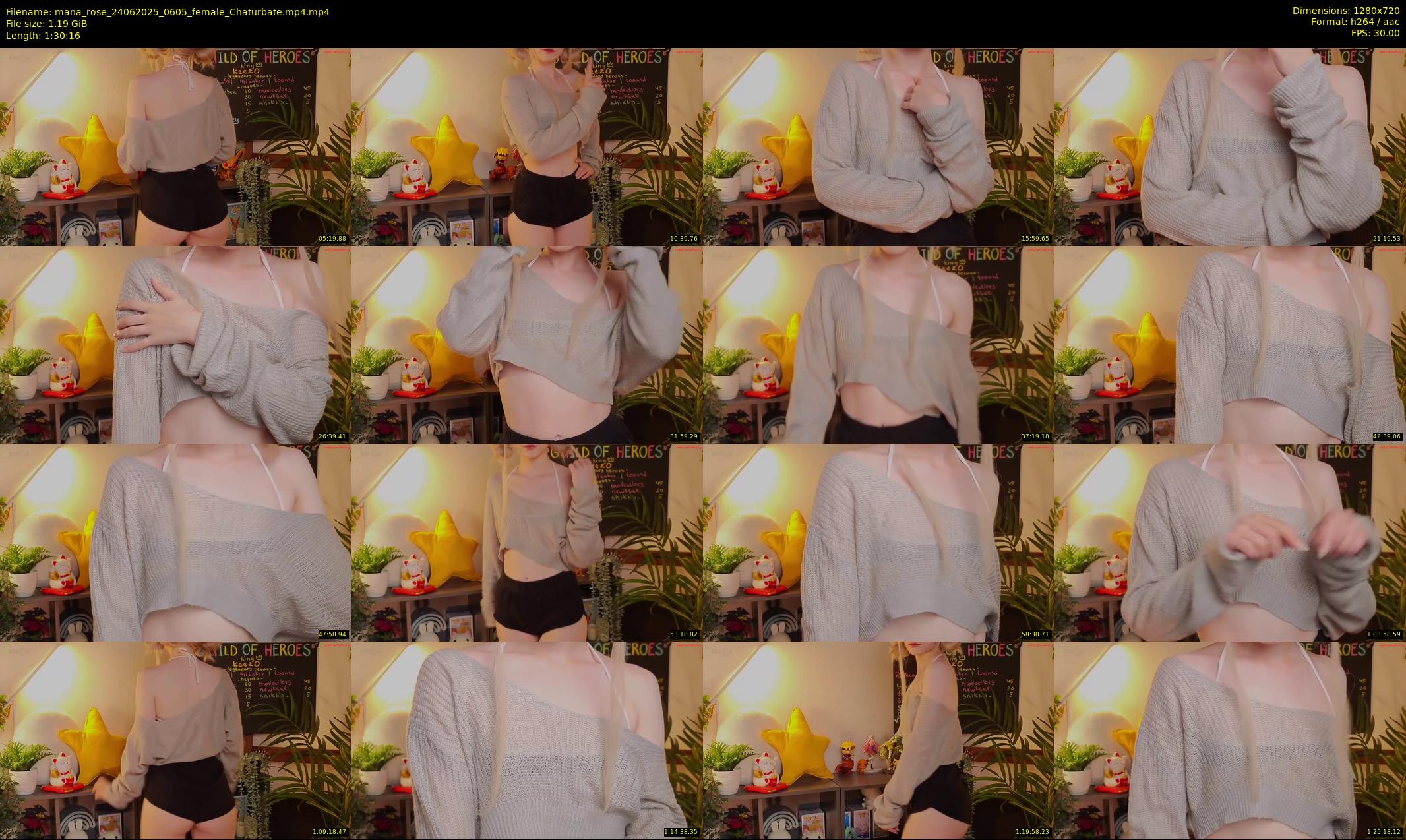 mana_rose — 91 minute Chaturbate female cam show recording, 720p, Jun 24, 2025