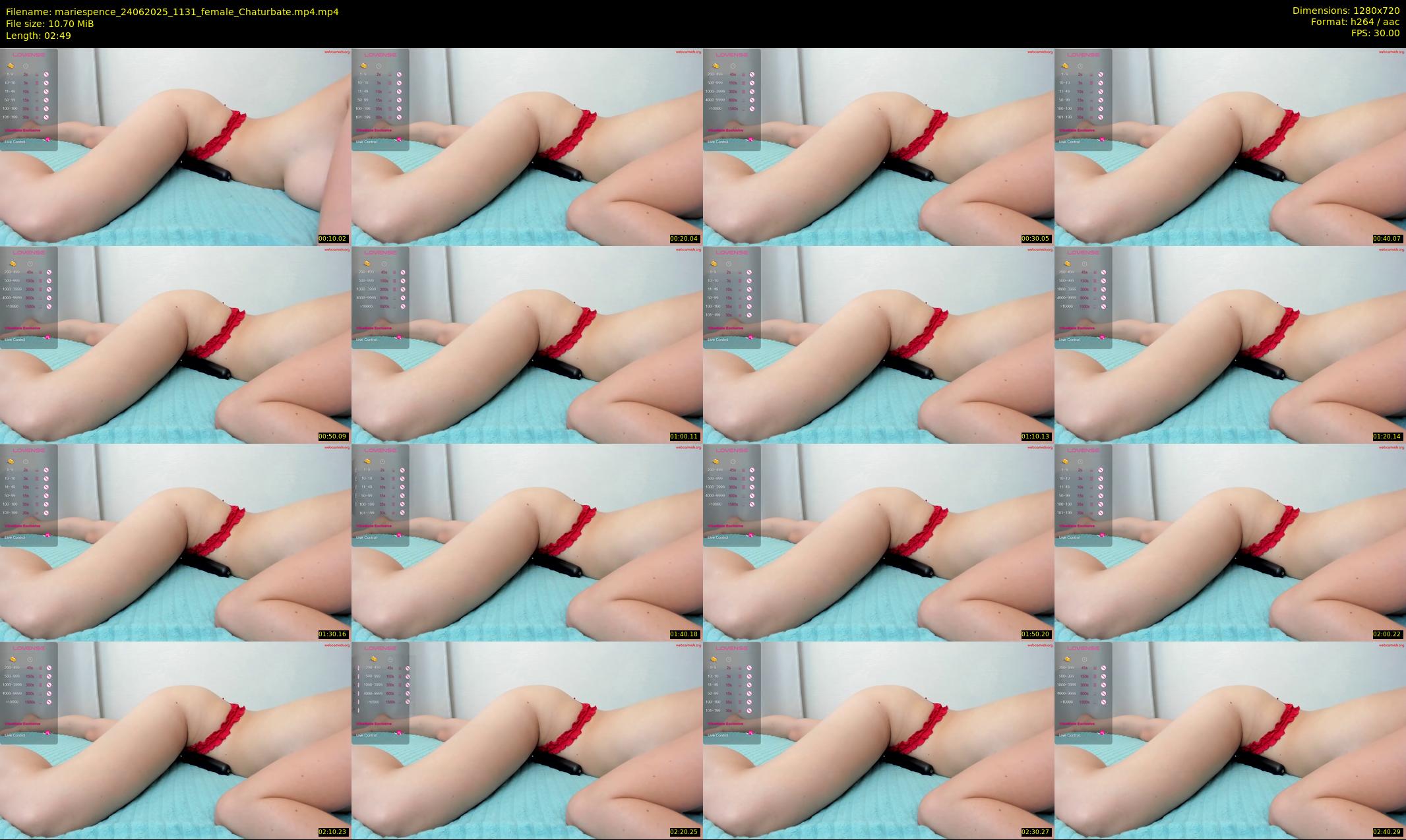 mariespence — 3 minute Chaturbate female cam show recording, 720p, Jun 24, 2025